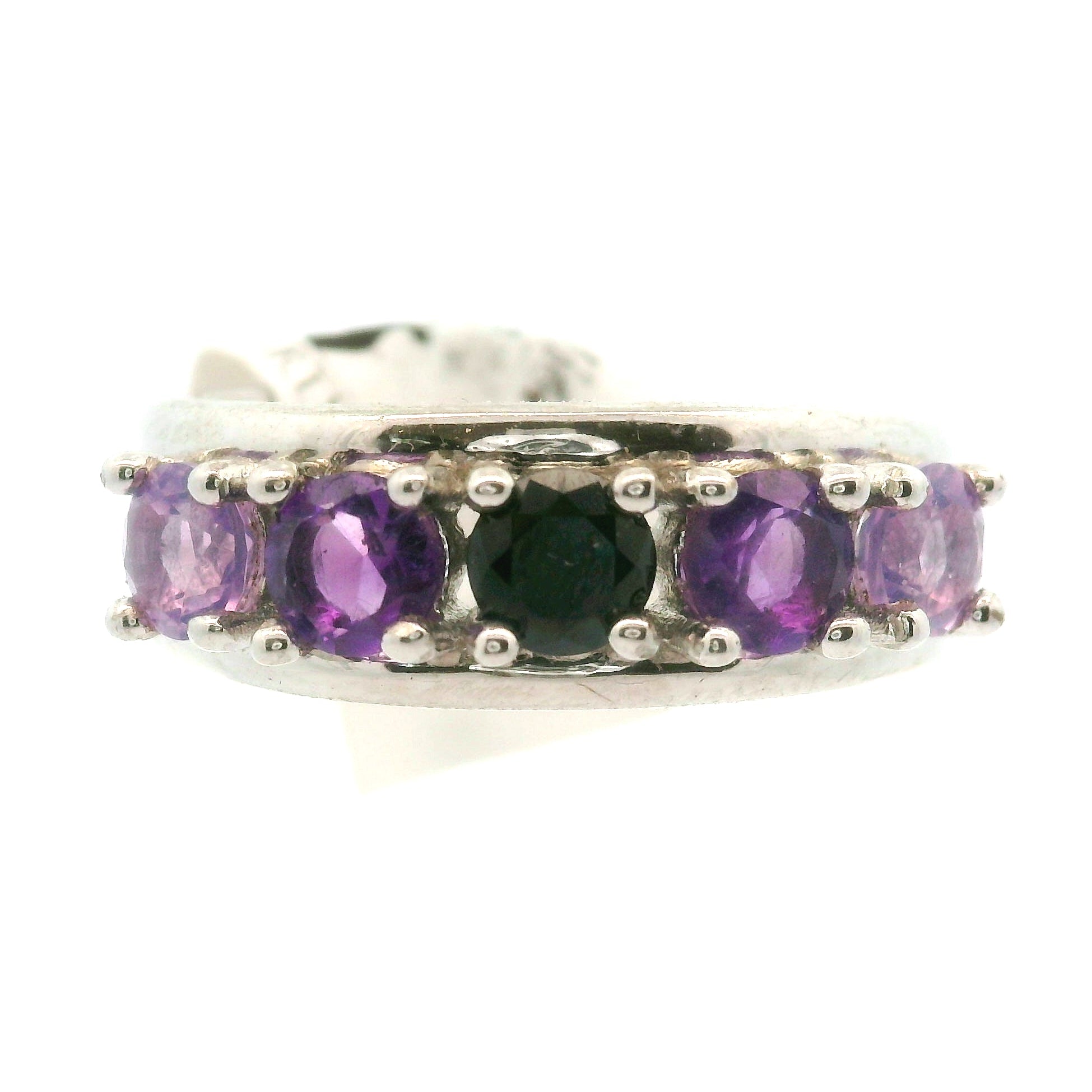 Multi-stone Stacker Cuff Ring .925 Silver for Healing, Intention Setting and Manifesting your Desires
