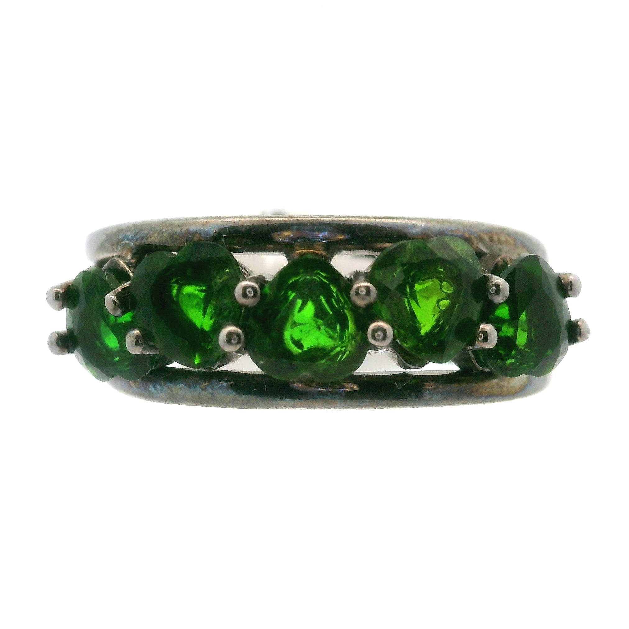 Multi-stone Stacker Cuff Ring .925 Silver for Healing, Intention Setting and Manifesting your Desires