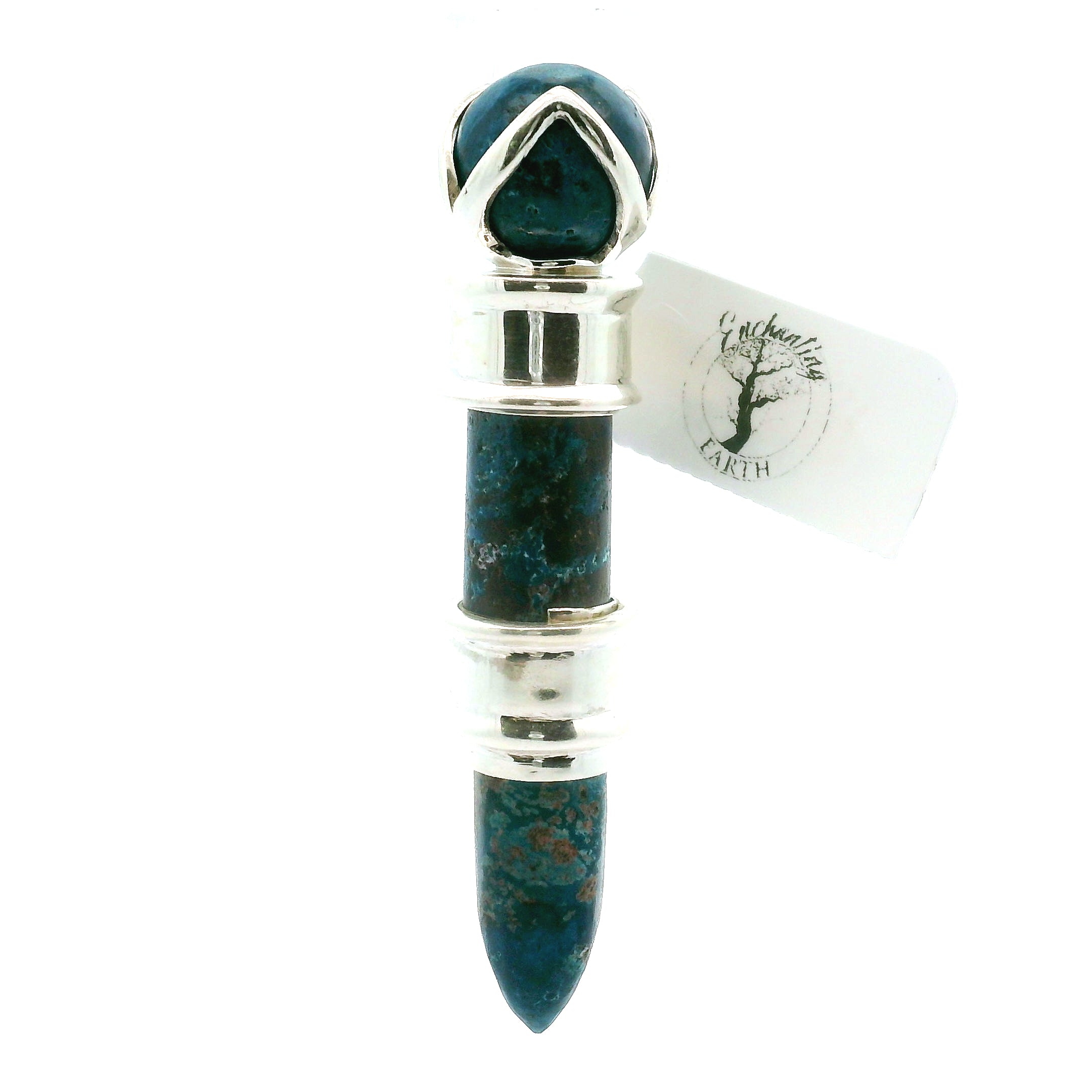 Shattuckite Wandlet .925 Silver for Truth Communication and Manifestation