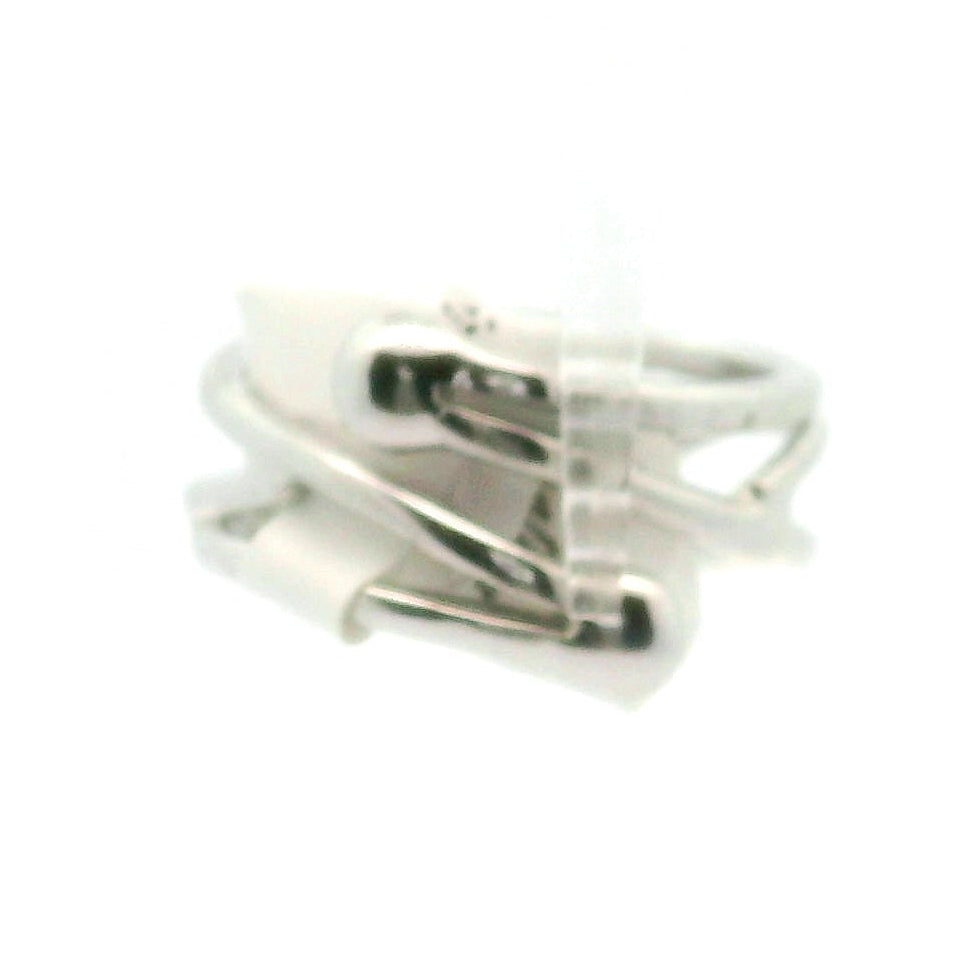 Purple Sapphire Midi Cuff Ring .925 Sterling Silver for Personal Development and Knowledge