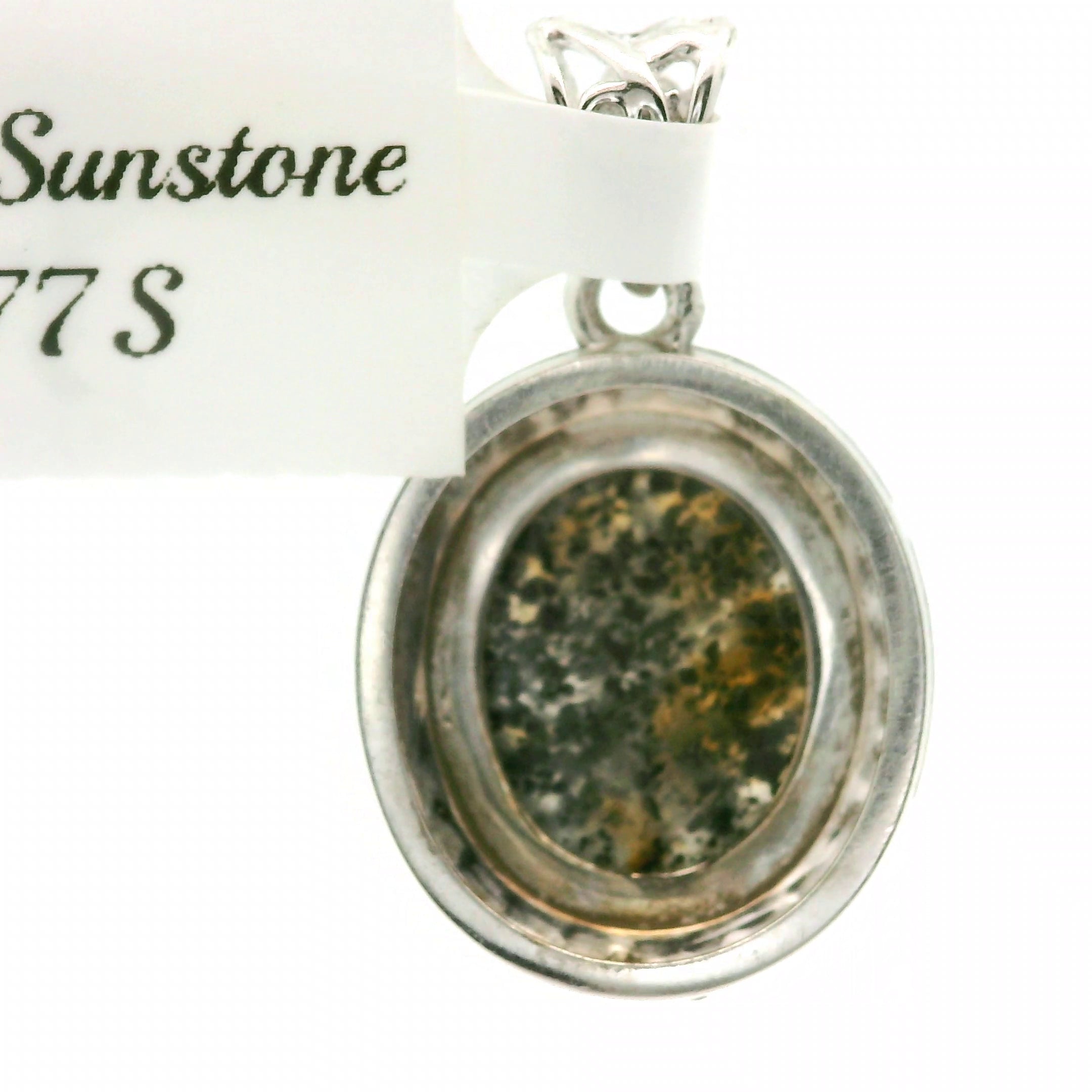 Black Sunstone with Black Spinel Pavé Pendant .925 Silver for Personal Power and Resilience