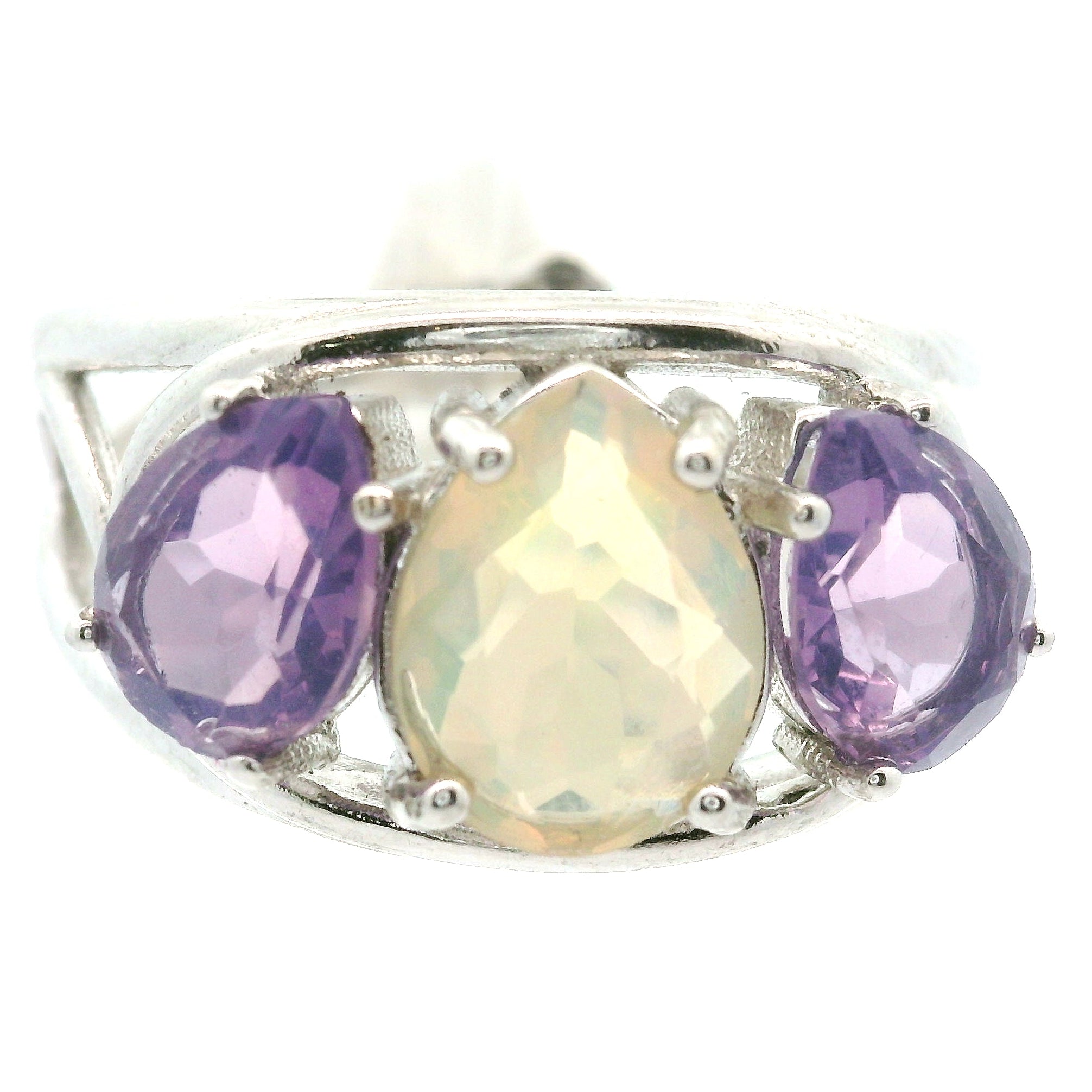 Triple Stone Crown Ring .925 Silver for Embracing your Power