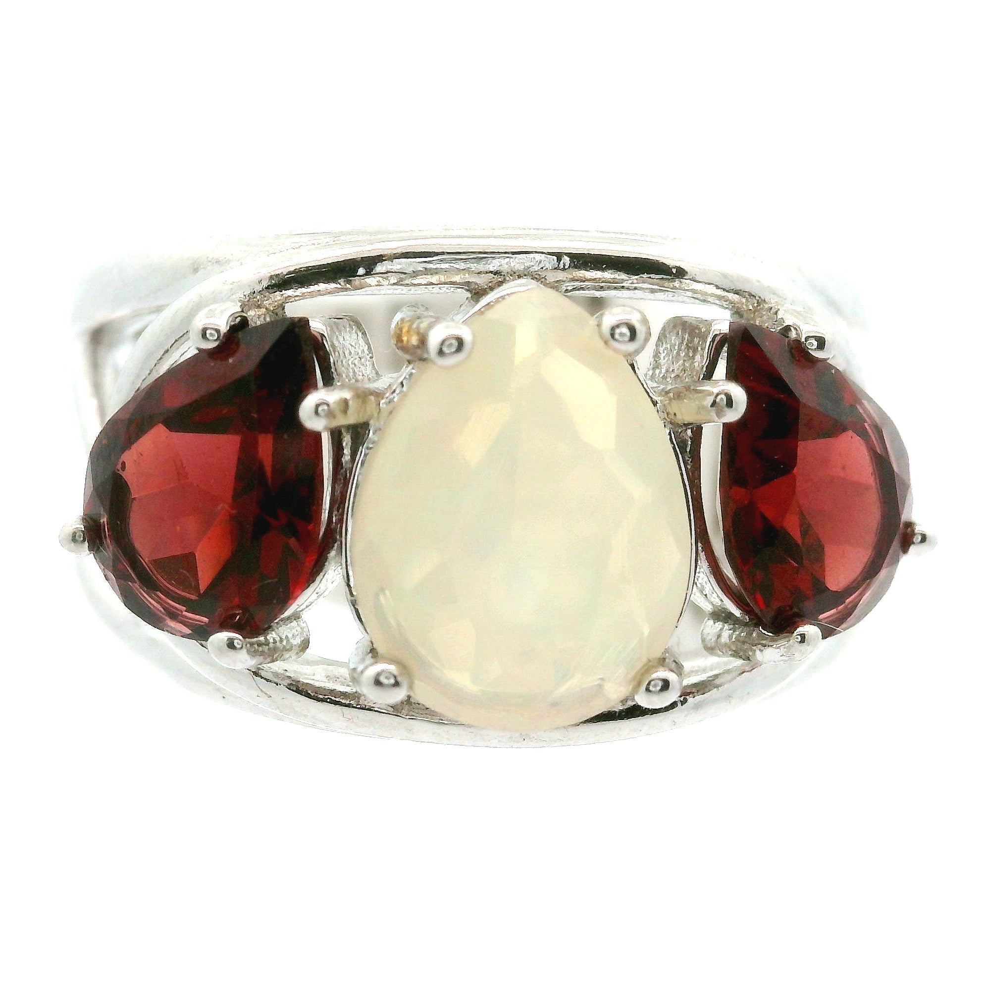 Triple Stone Crown Ring .925 Silver for Embracing your Power