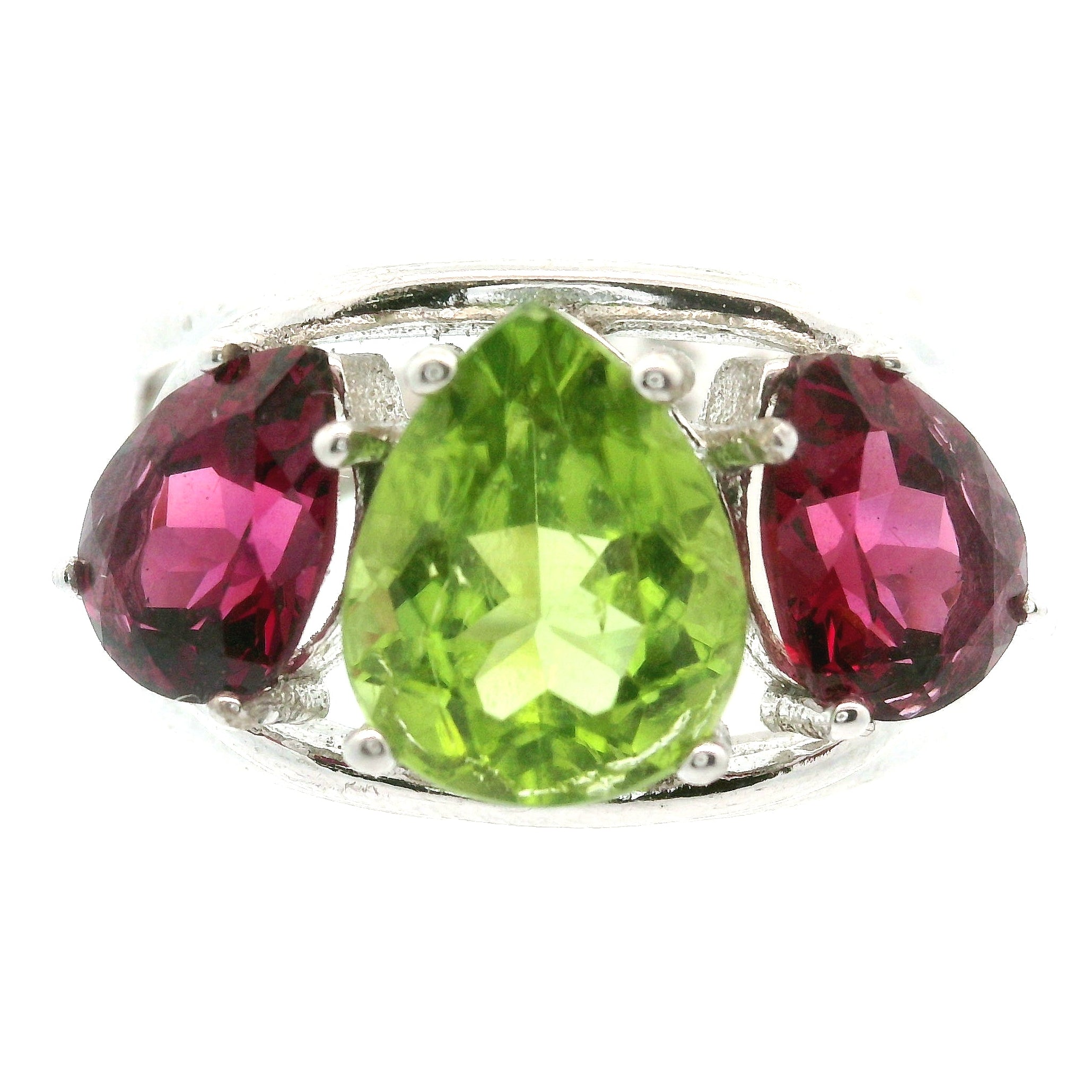 Triple Stone Crown Ring .925 Silver for Embracing your Power