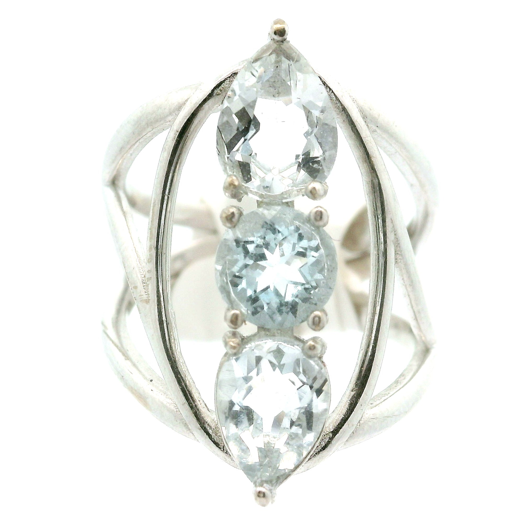 Wand Cuff Ring .925 Silver for Higher Levels of Awareness, Peaceful Communication and Clarity