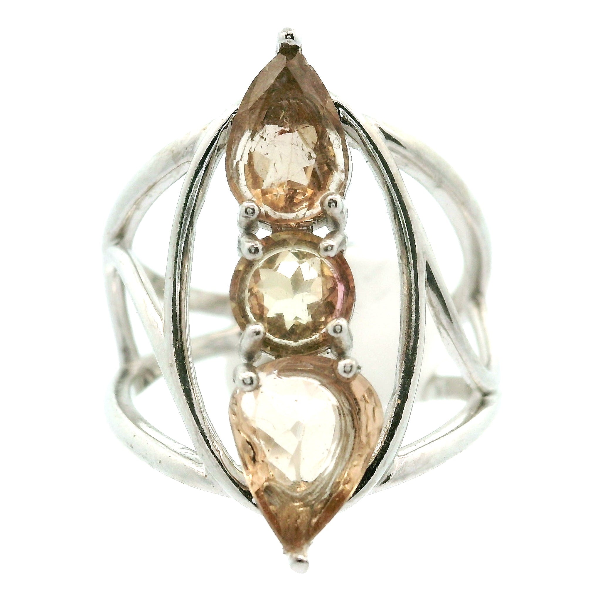 Wand Cuff Ring .925 Silver for Higher Levels of Awareness, Peaceful Communication and Clarity