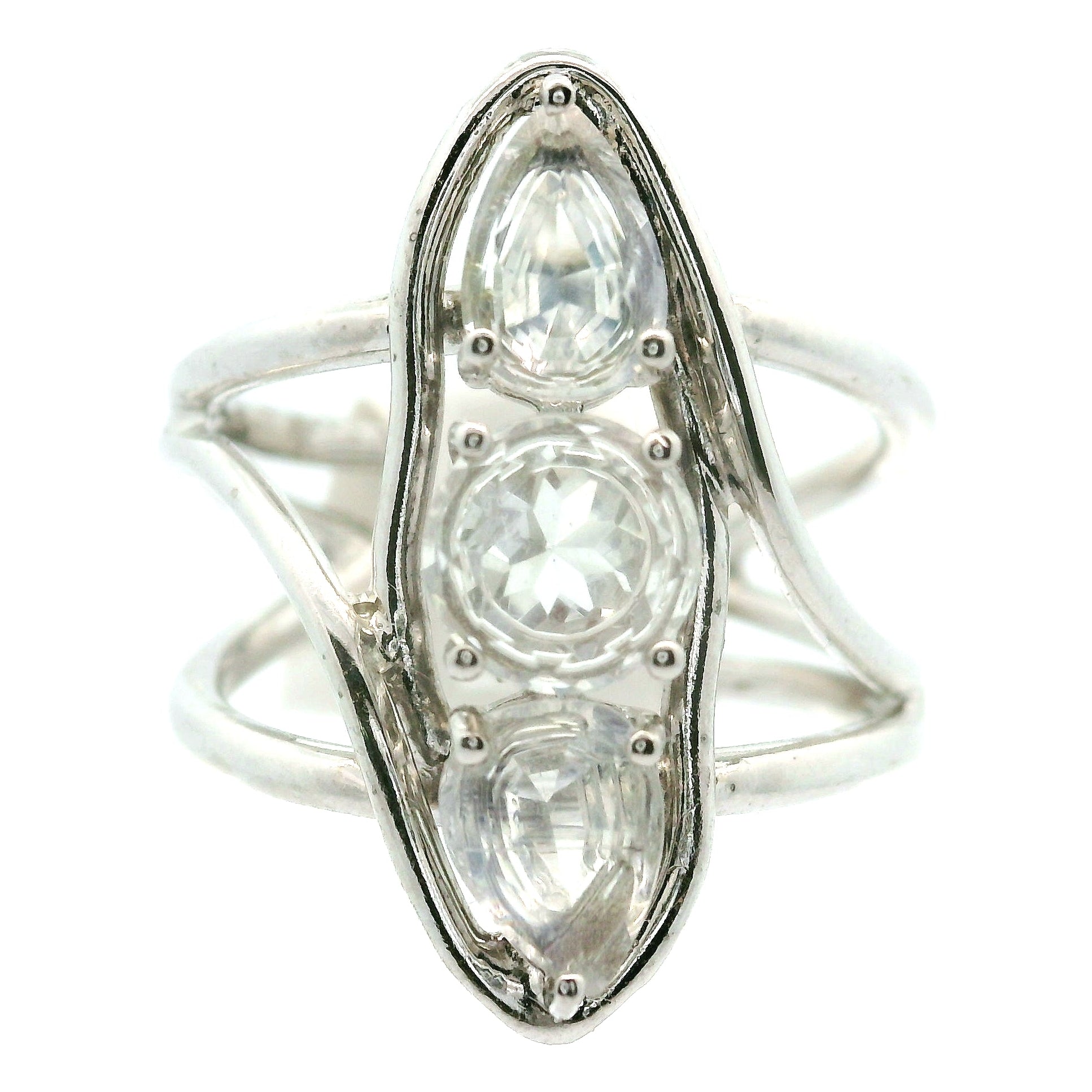 Wand Cuff Ring .925 Silver for Higher Levels of Awareness, Peaceful Communication and Clarity
