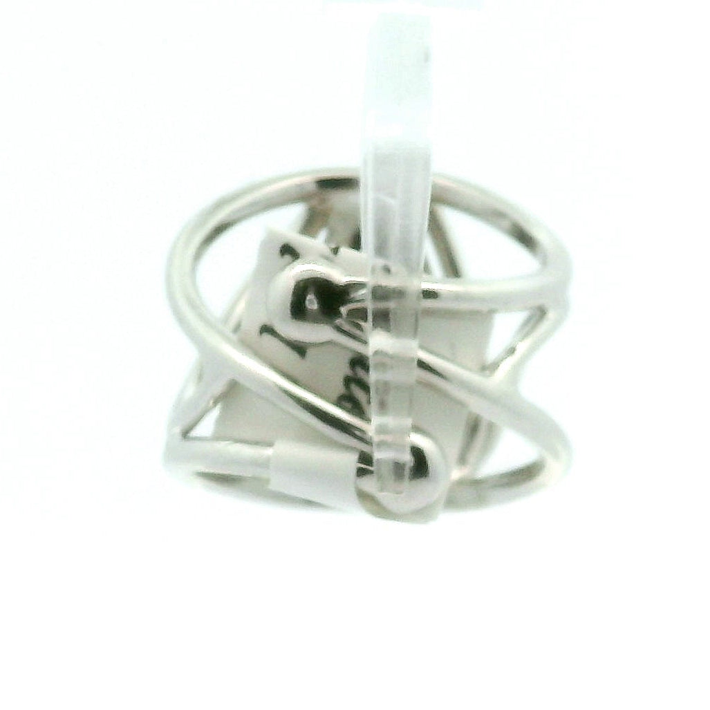 Ammolite Adjustable Cuff Ring .925 Silver for Transformation and Boosting your Life Force Energy