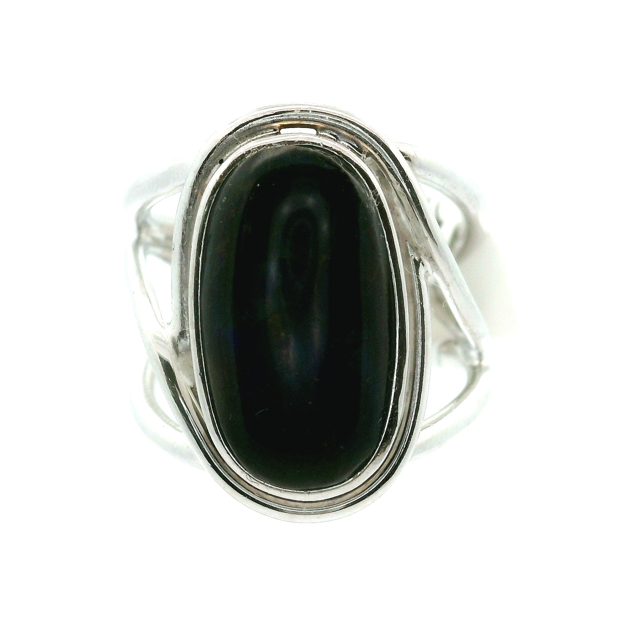 Ammolite Adjustable Cuff Ring .925 Silver for Transformation and Boosting your Life Force Energy