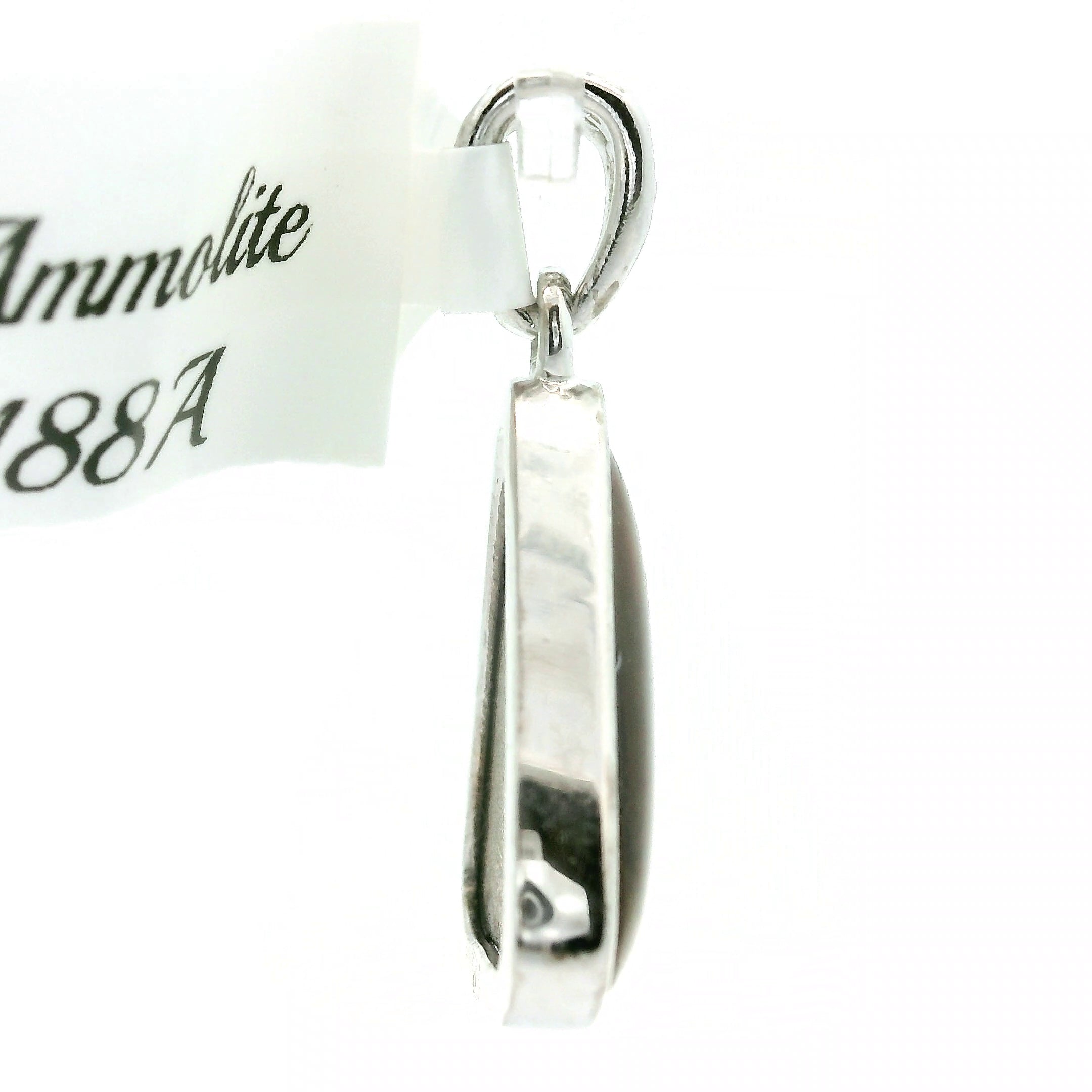 Ammolite Pendant .925 Silver for Transformation and Boosting your Life Force Energy