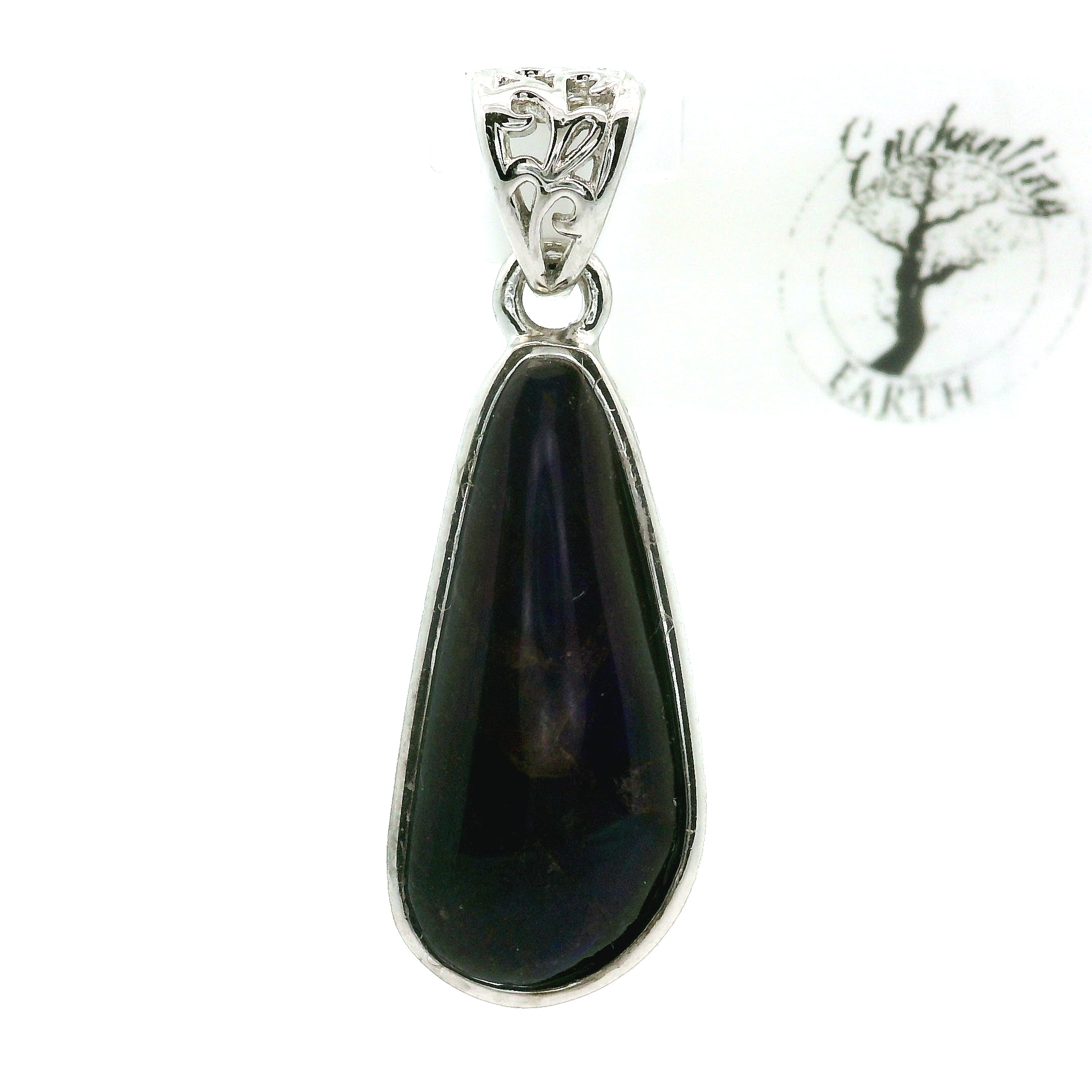 Ammolite Pendant .925 Silver for Transformation and Boosting your Life Force Energy