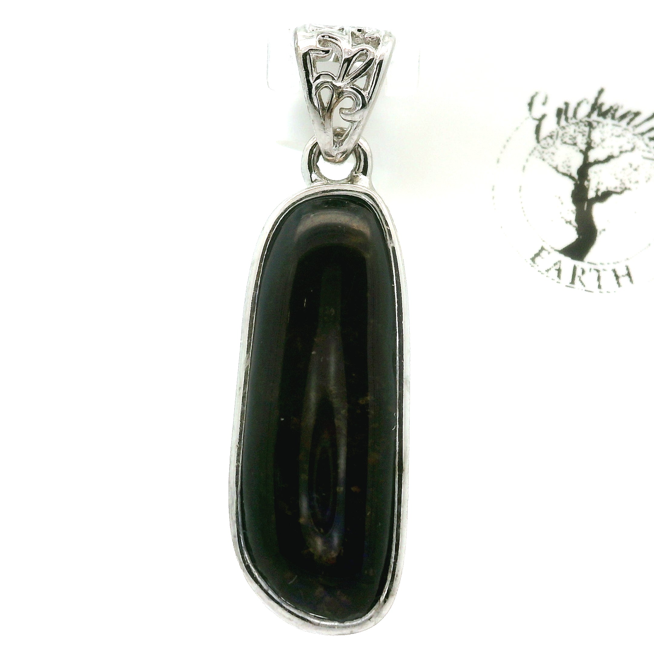 Ammolite Pendant .925 Silver for Transformation and Boosting your Life Force Energy