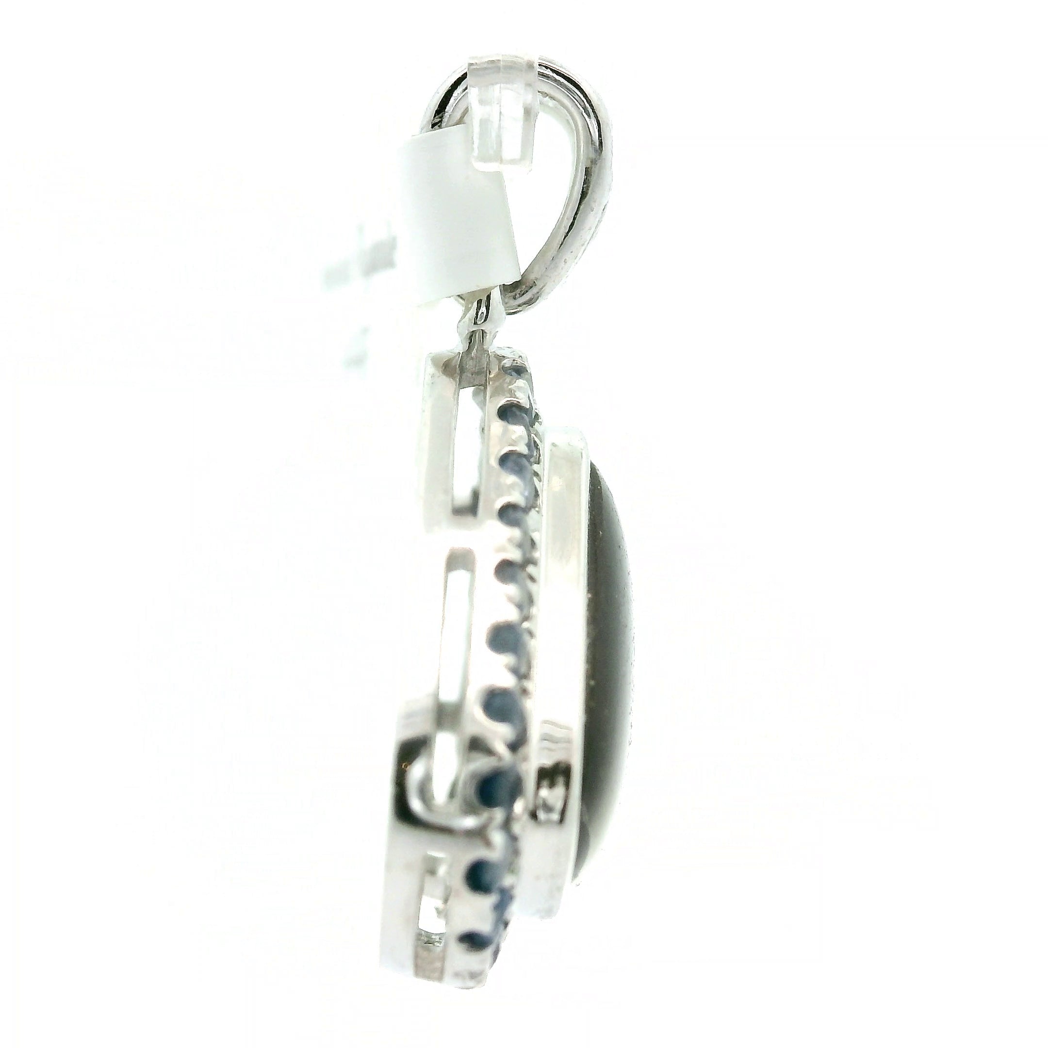 Ammolite Pavé Pendant .925 Silver for Transformation and Boosting your Life Force Energy