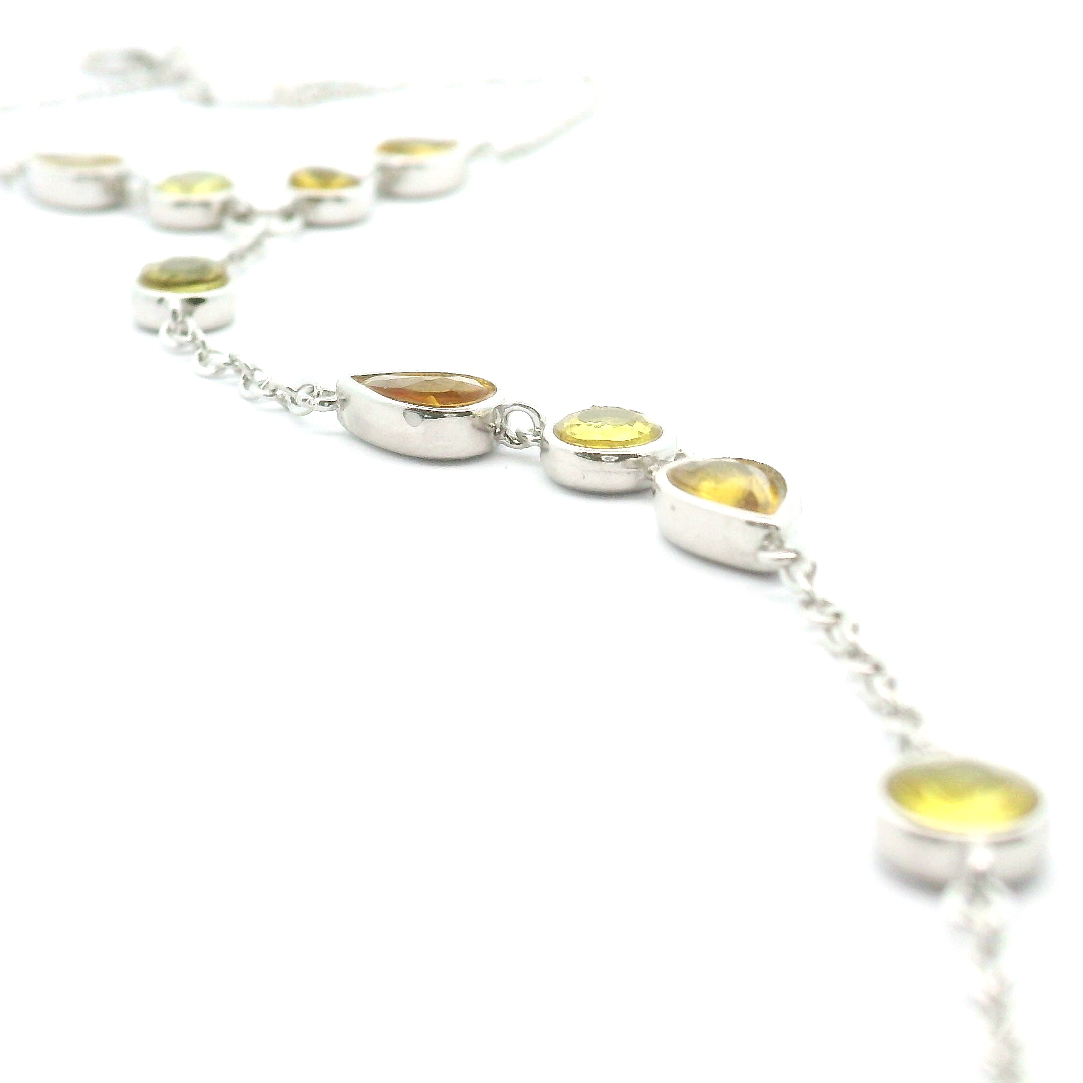 Crystal Adjustable Hand-Chain in .925 Silver for Creation and Prosperity
