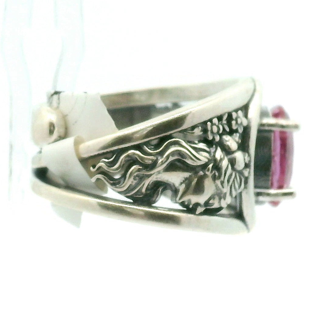 Hades + Persephone Cuff Ring .925 Silver for Health and Strength