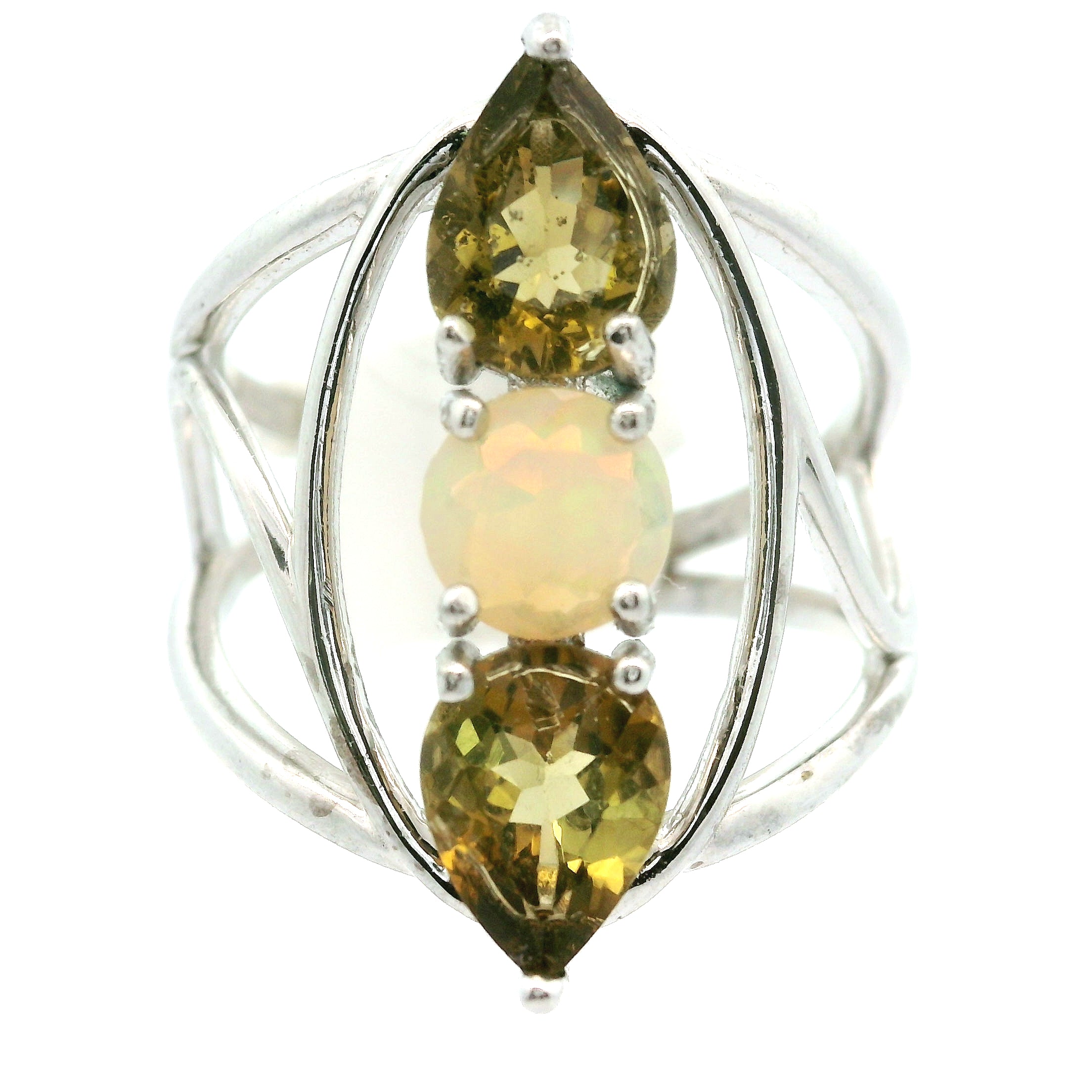 Wand Cuff Ring .925 Silver for Higher Levels of Awareness, Peaceful Communication and Clarity