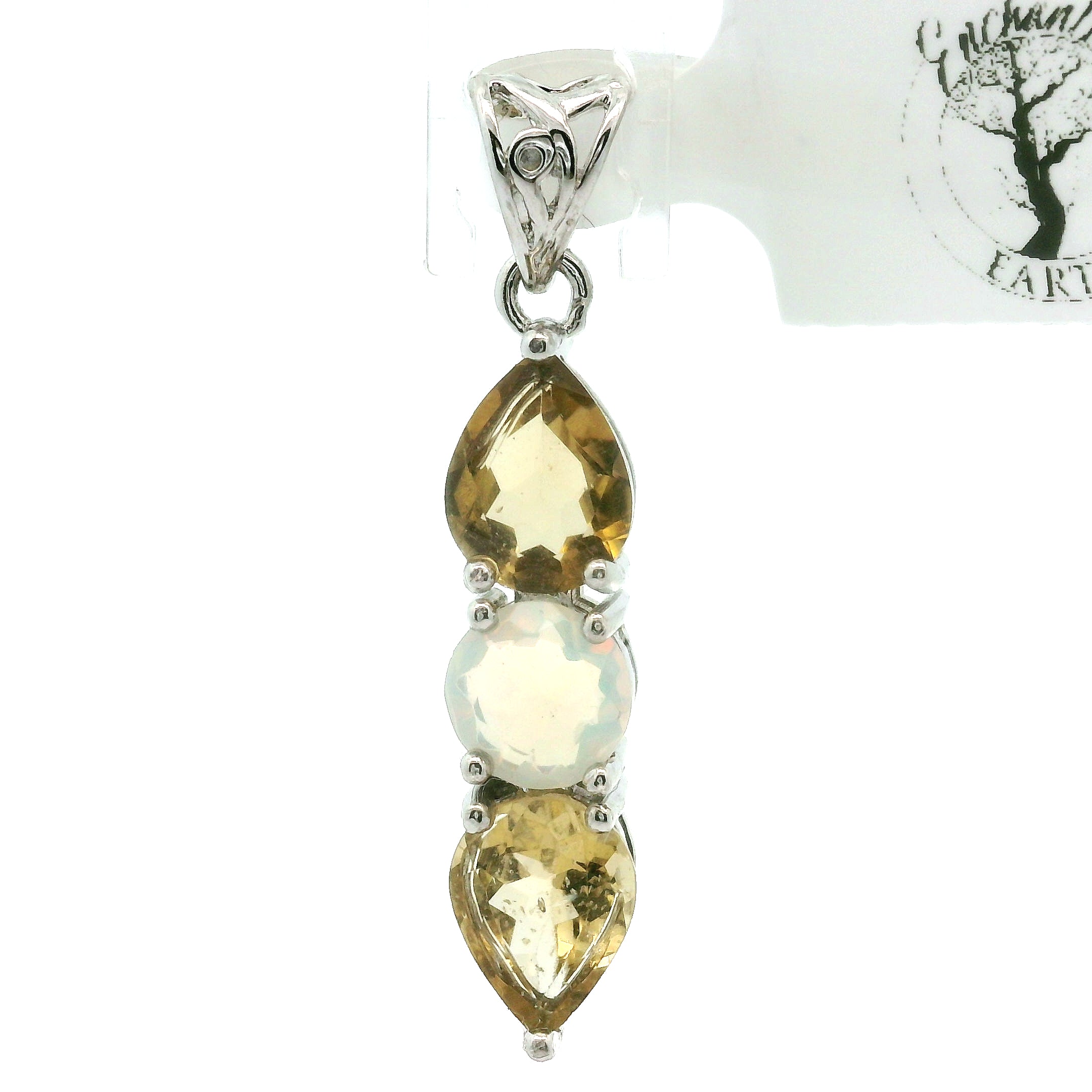 Wand Pendant .925 Silver for Intuition, Luck, Protection and Purification