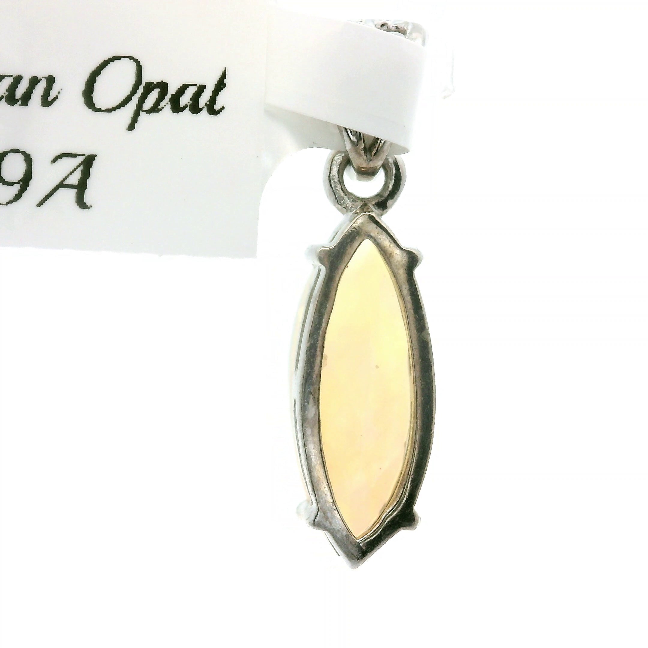 Ethiopian Opal Pendant .925 Silver for Transformation and Aura Balancing