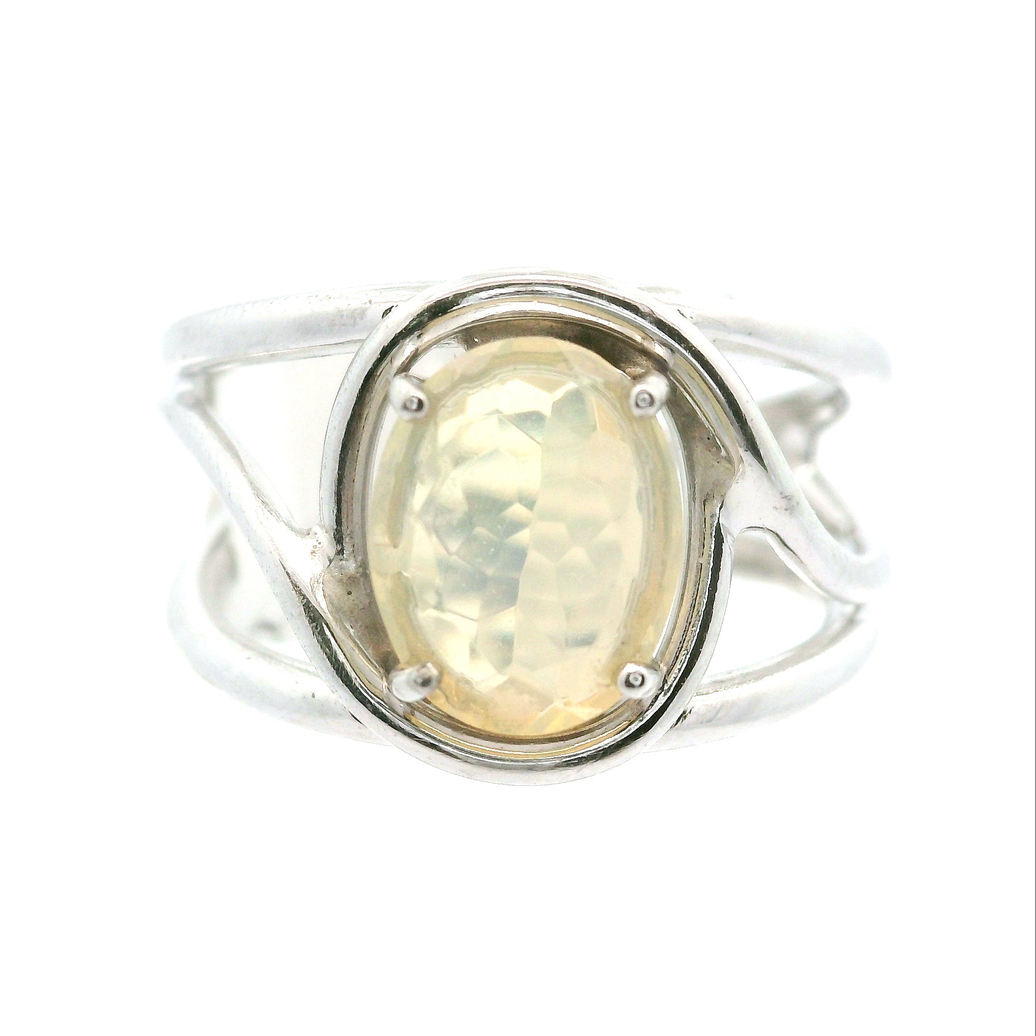 Ethiopian Opal Cuff Ring .925 Silver for Transformation and Energy Protection