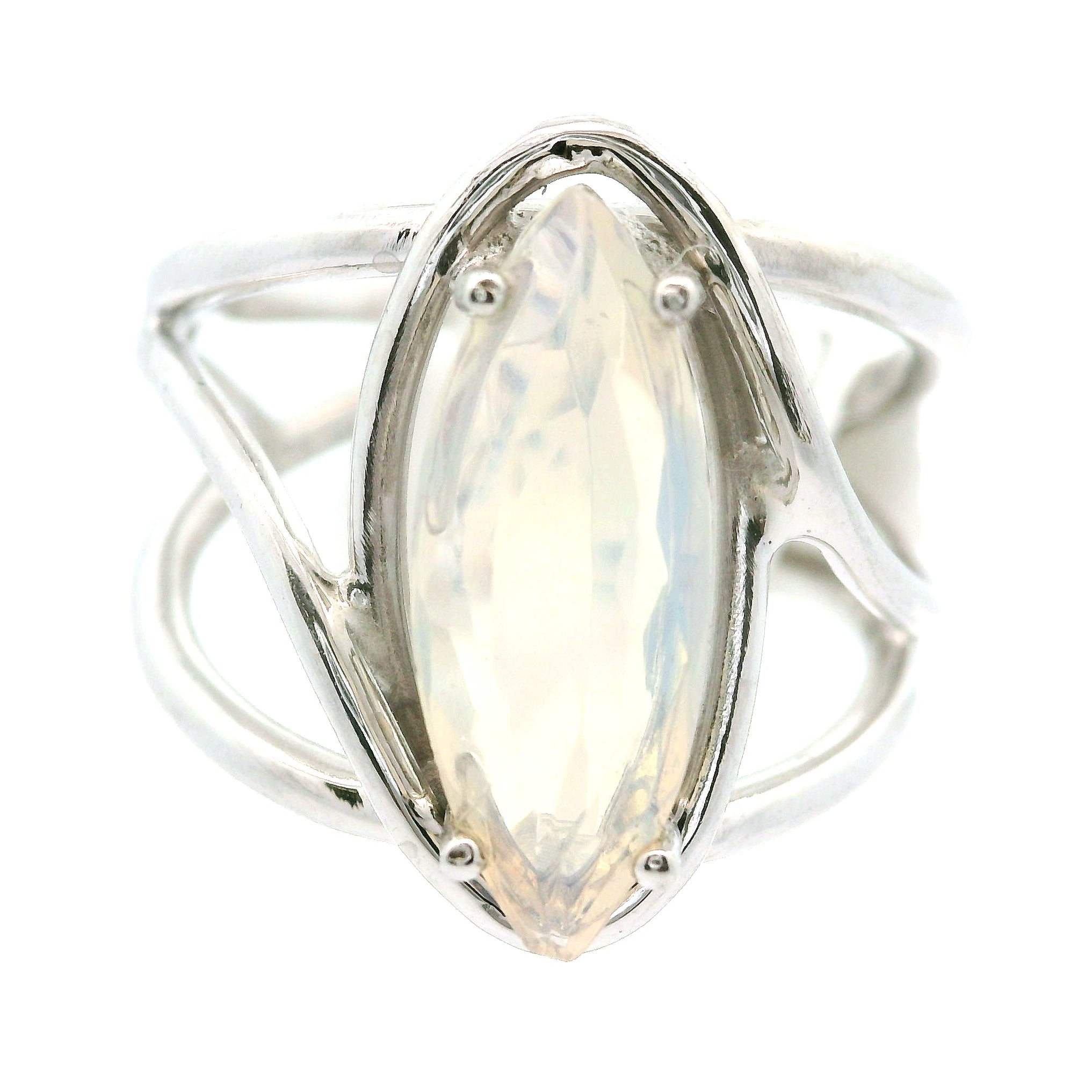 Ethiopian Opal Cuff Ring .925 Silver for Transformation and Energy Protection