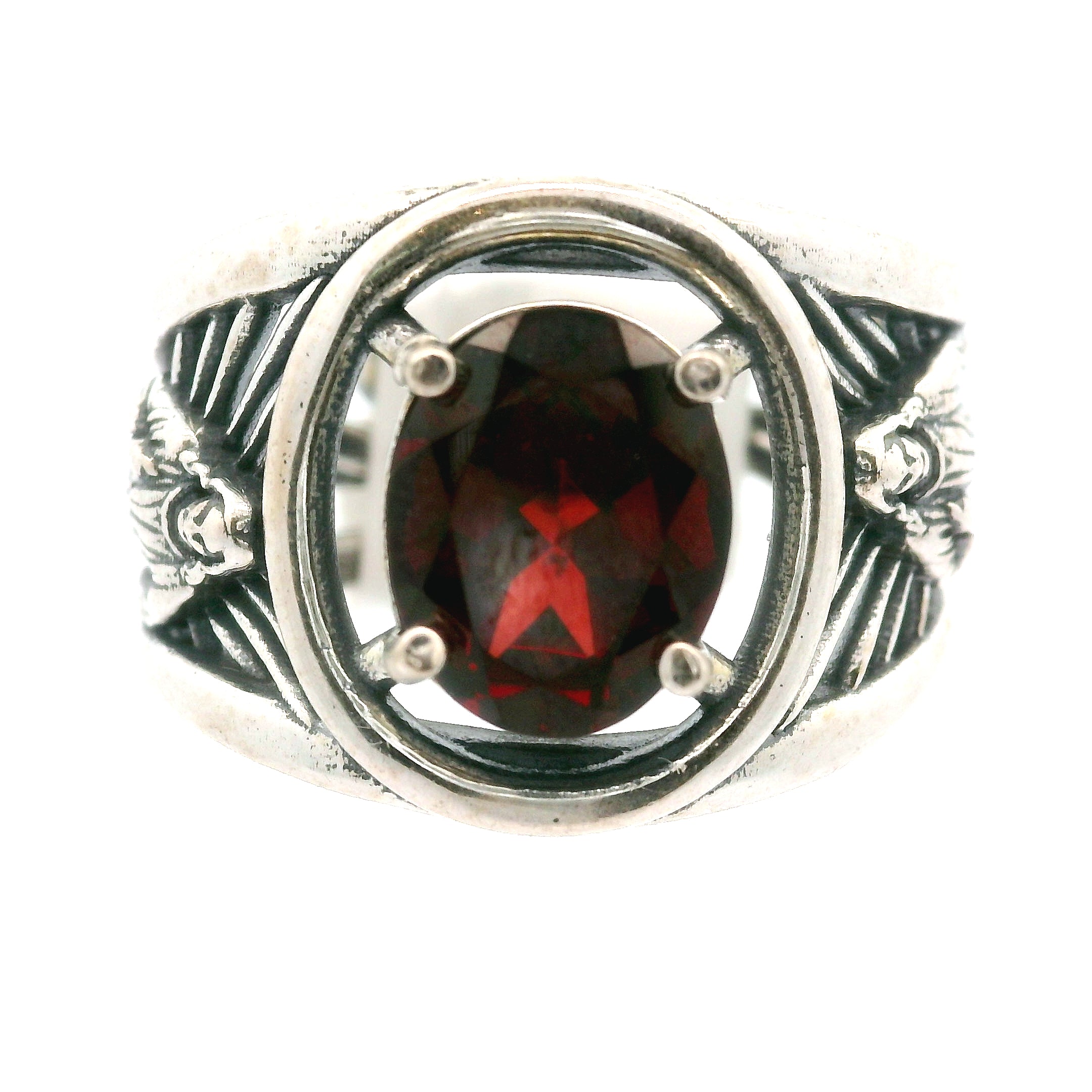 Jesus Cuff Ring .925 Silver for Empowerment, Grounding and Protection