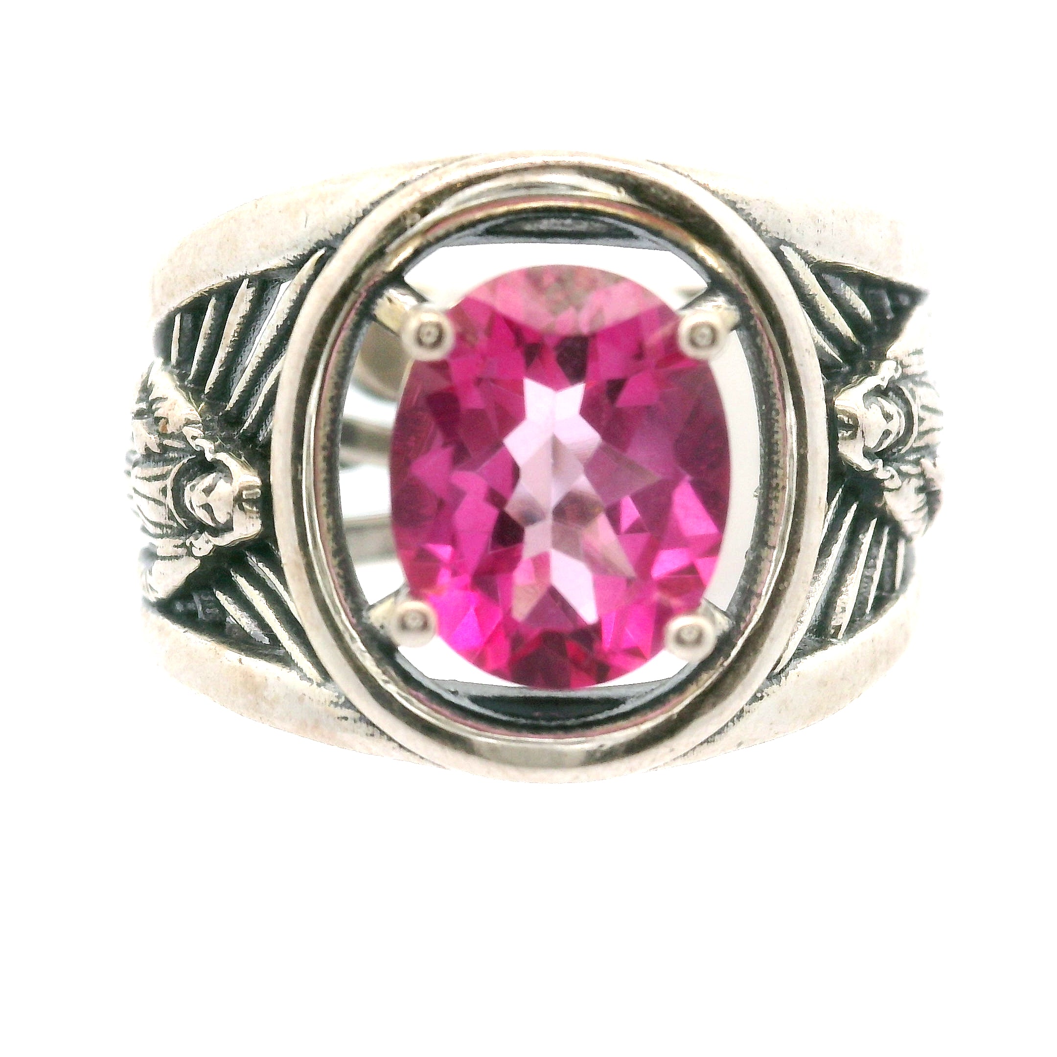 Jesus Cuff Ring .925 Silver for Empowerment, Grounding and Protection