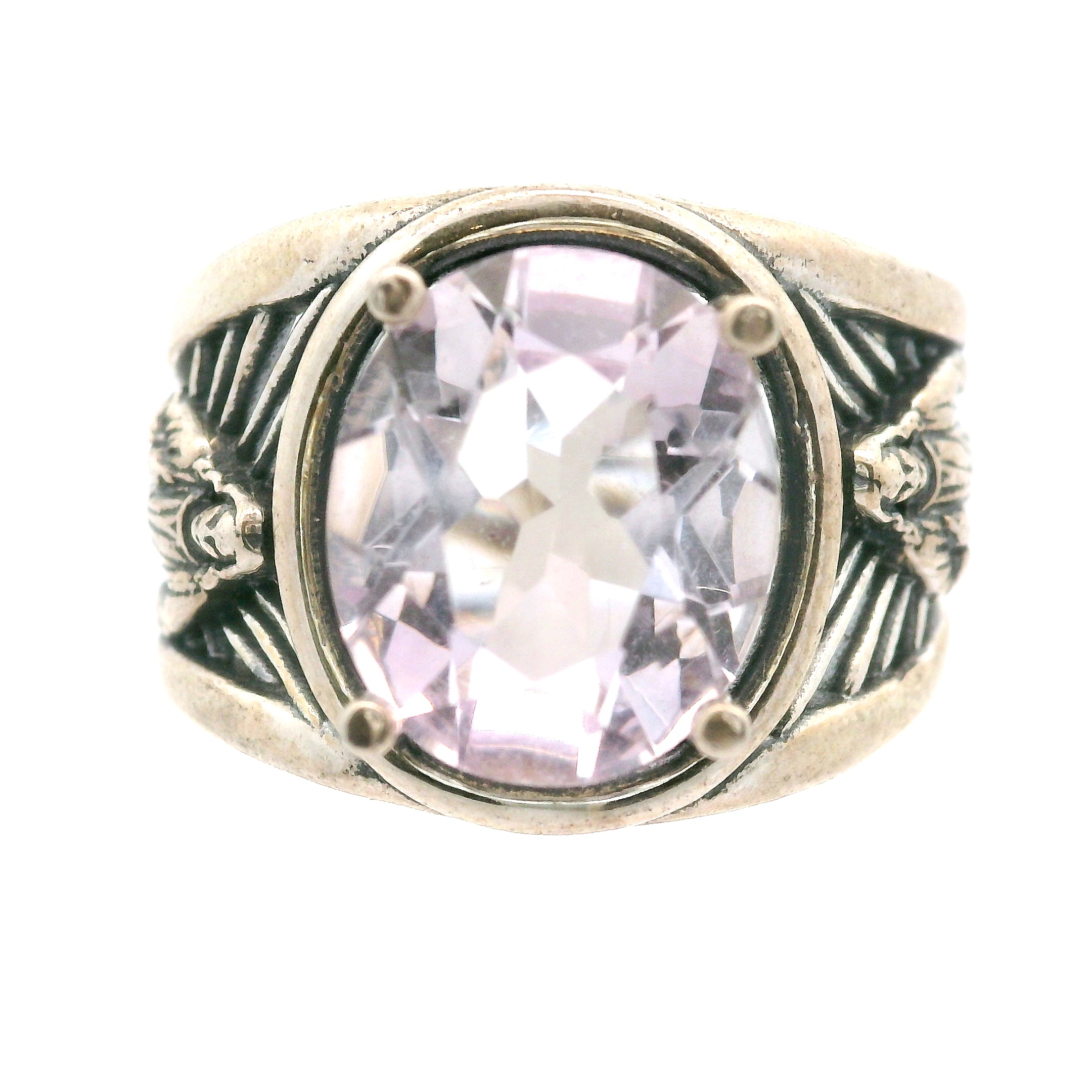 Jesus Cuff Ring .925 Silver for Empowerment, Grounding and Protection