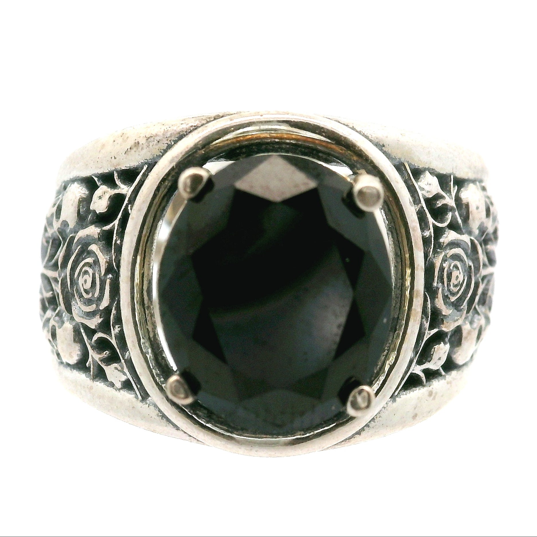 Eternal Rose Cuff Ring .925 Silver for Healing, Intention Setting and Manifesting your Desires