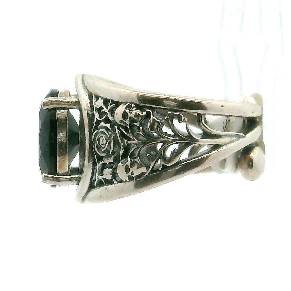 Eternal Rose Cuff Ring .925 Silver for Healing, Intention Setting and Manifesting your Desires