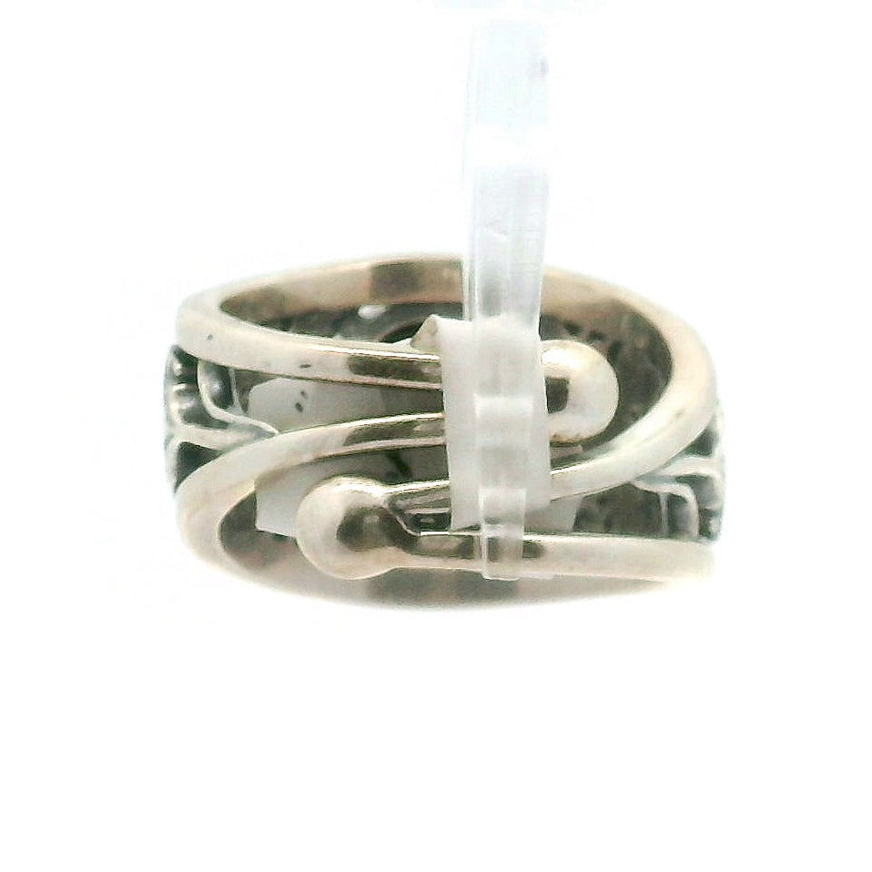 Eternal Rose Cuff Ring .925 Silver for Healing, Intention Setting and Manifesting your Desires
