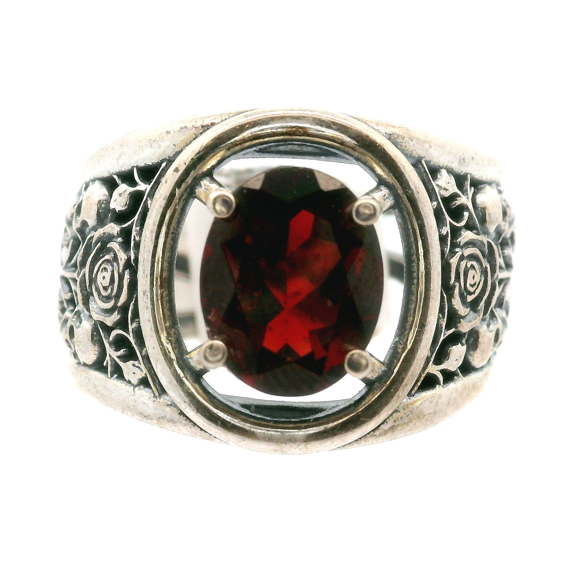 Eternal Rose Cuff Ring .925 Silver for Healing, Intention Setting and Manifesting your Desires
