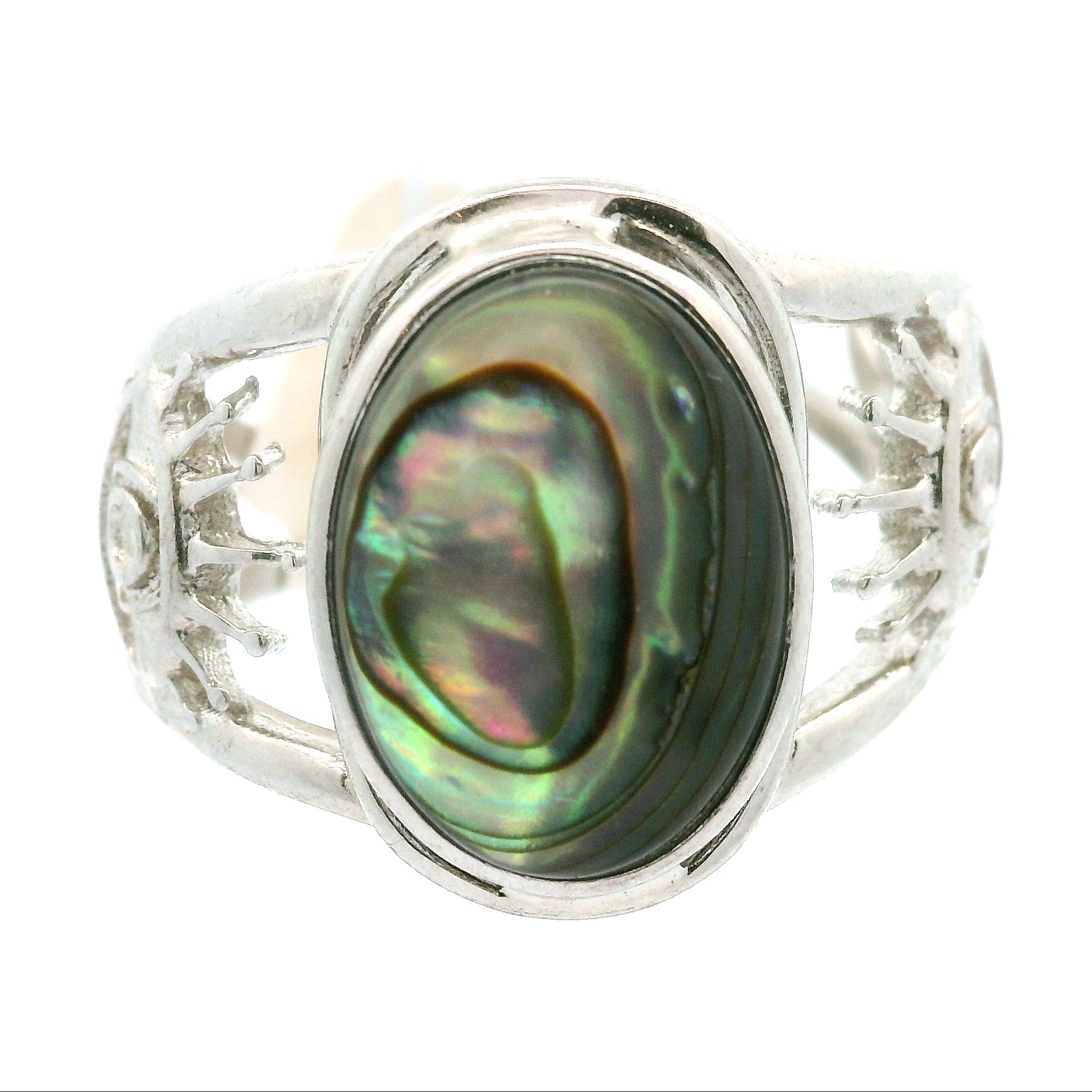 Evil Eye Cuff Ring 925 Silver for Good Luck and Protection