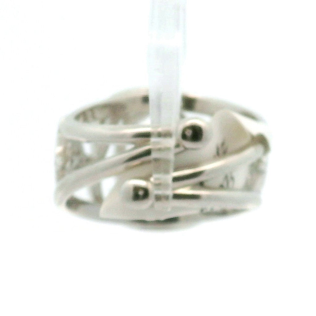 Witches Knot Cuff Ring 925 Silver for Protection, Magic and Connection to Nature