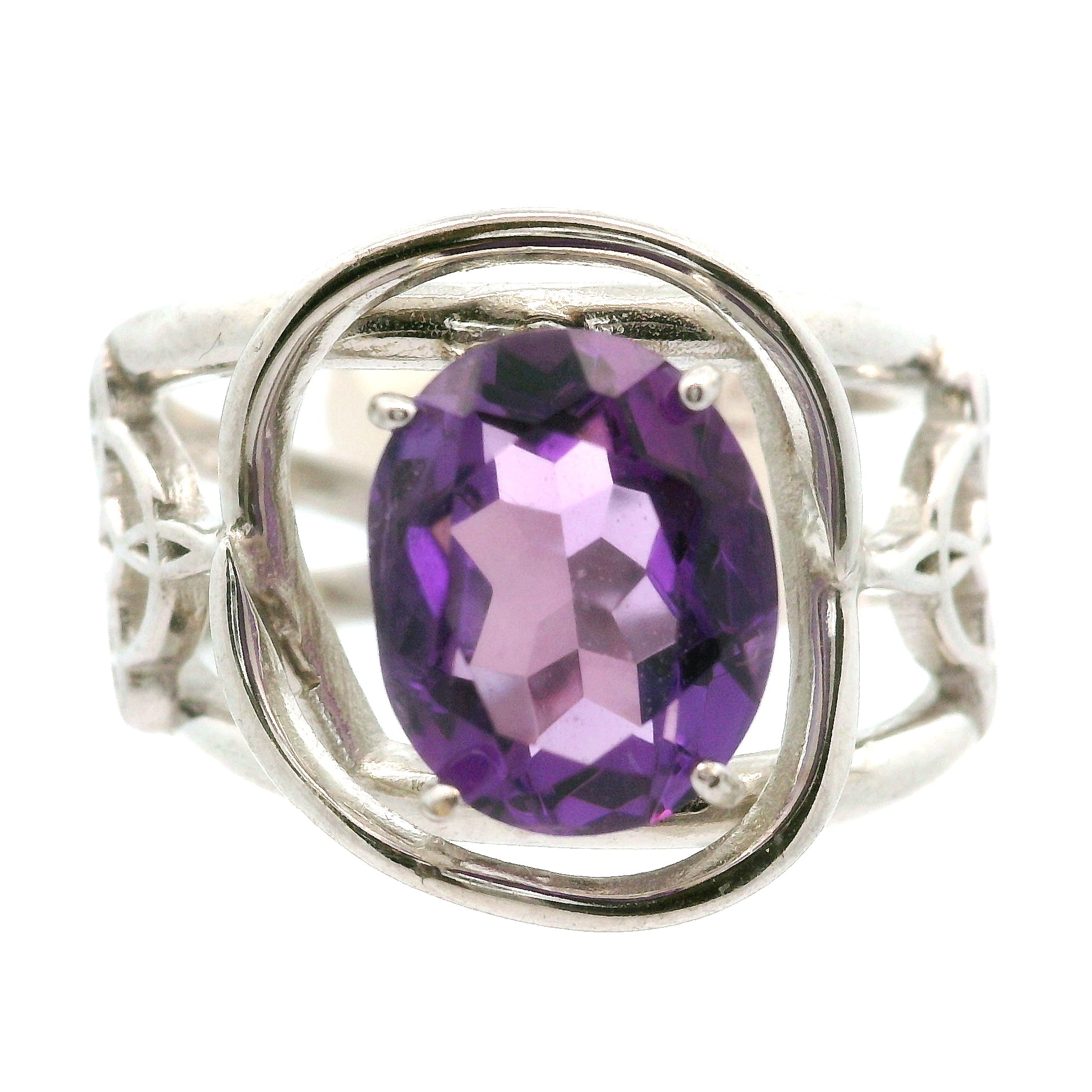 Witches Knot Cuff Ring 925 Silver for Protection, Magic and Connection to Nature