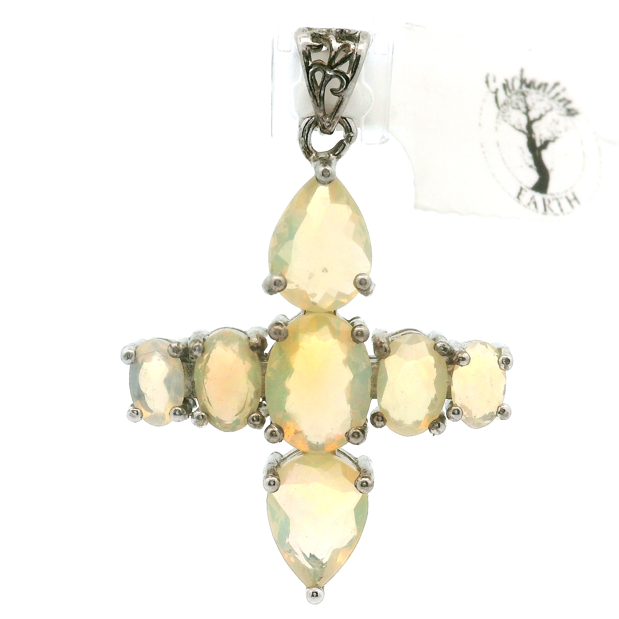 Cross Pendant .925 Silver for Healing, Intention Setting and Manifesting your Desires