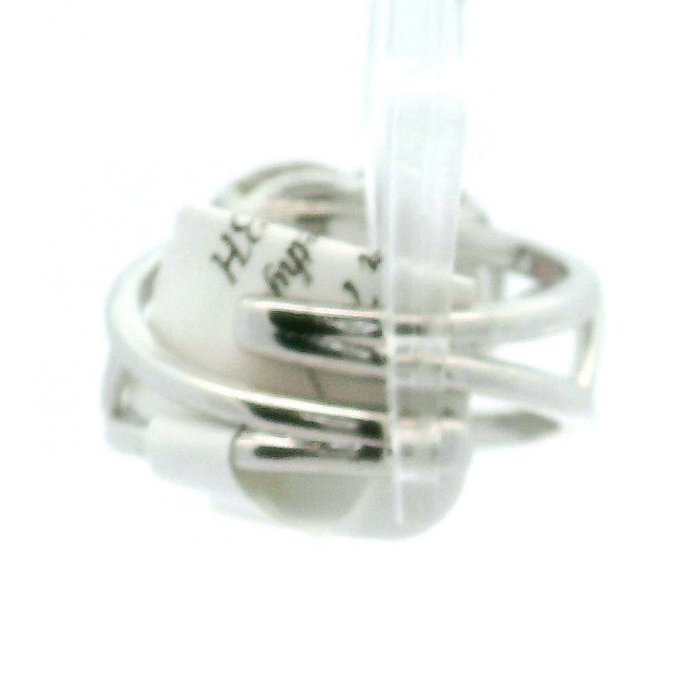 Super 7 Heart with Amethyst Pavé Cuff Ring .925 Silver for Creating Your Dream Life, Clarity and Angelic Guidance