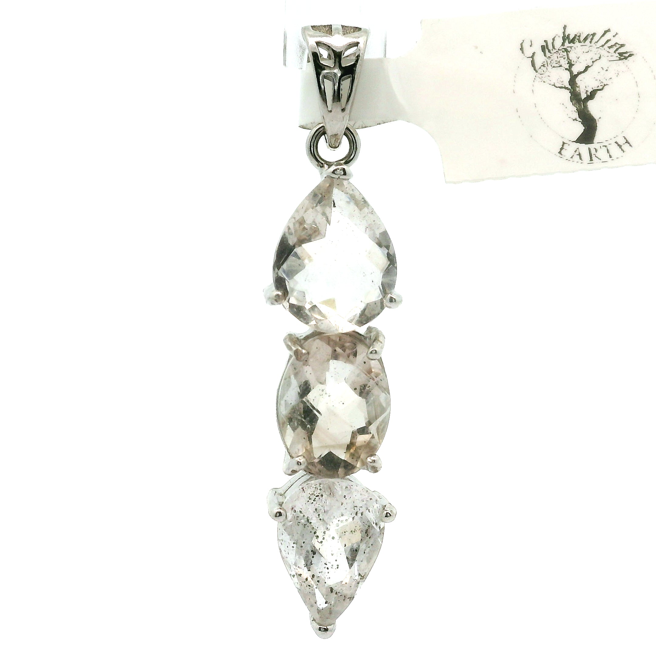 Wand Pendant .925 Silver for Intuition, Luck, Protection and Purification