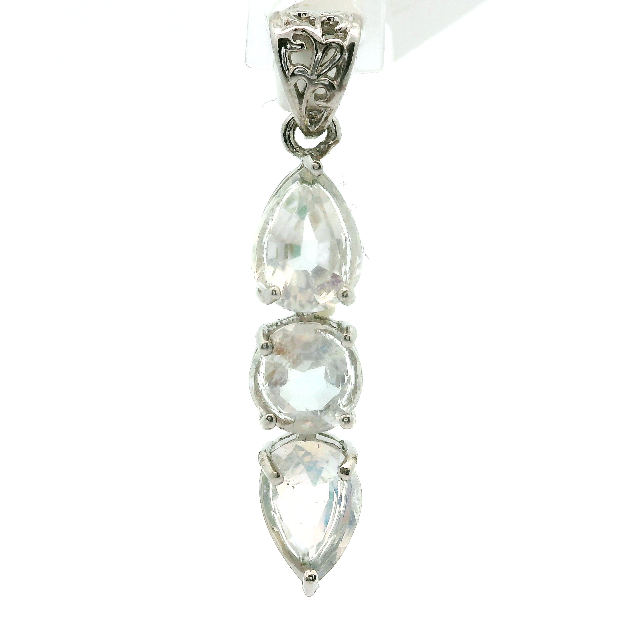 Wand Pendant .925 Silver for Intuition, Luck, Protection and Purification
