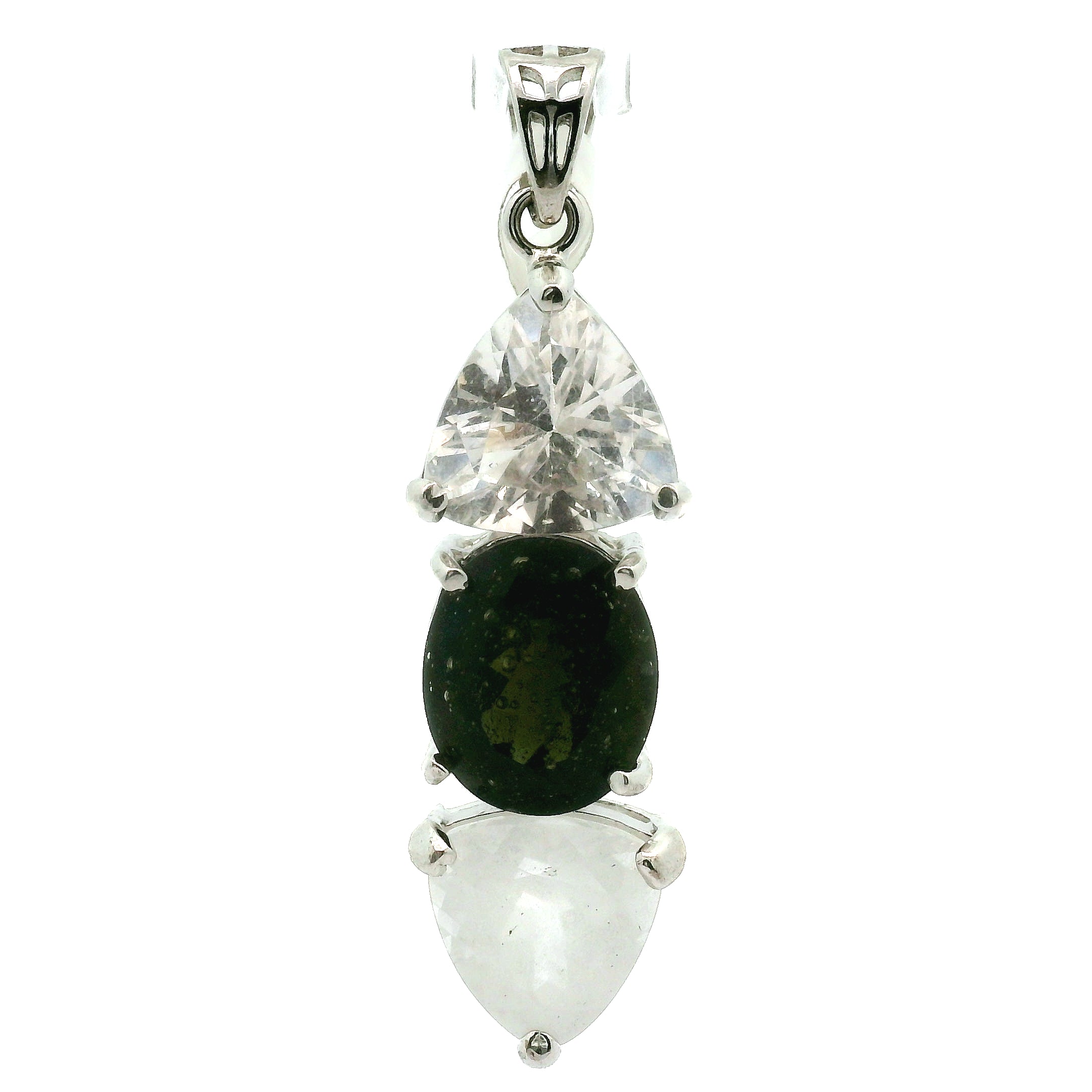 Wand Pendant .925 Silver for Intuition, Luck, Protection and Purification