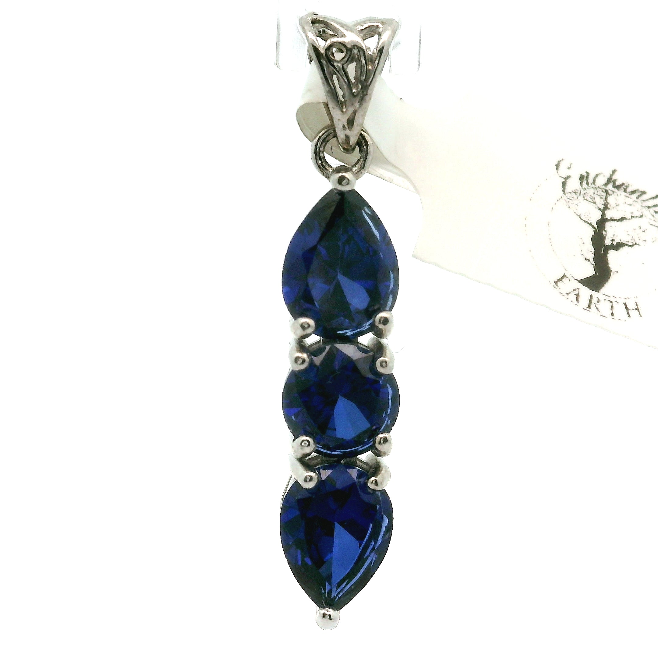 Wand Pendant .925 Silver for Intuition, Luck, Protection and Purification