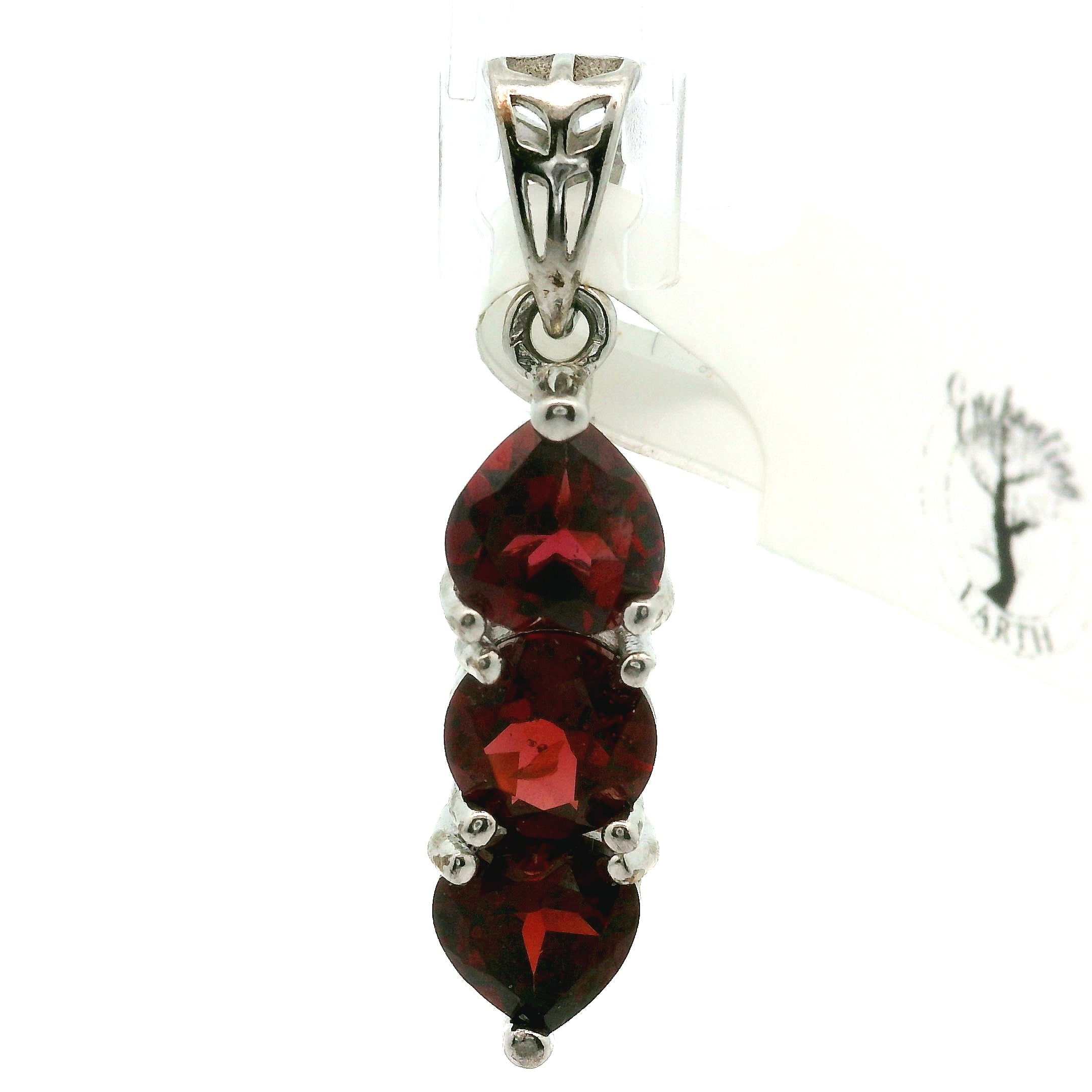 Wand Pendant .925 Silver for Intuition, Luck, Protection and Purification