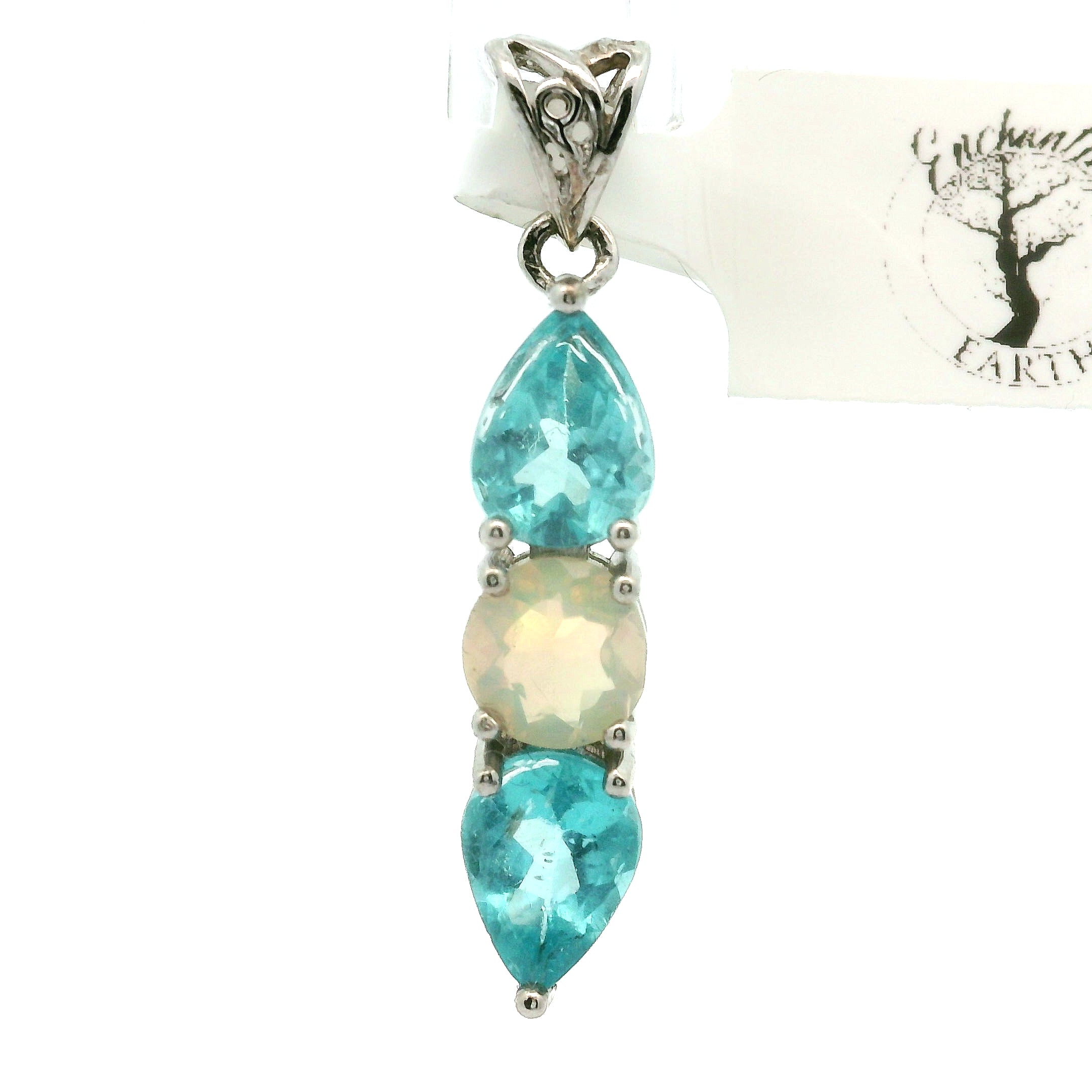 Wand Pendant .925 Silver for Intuition, Luck, Protection and Purification