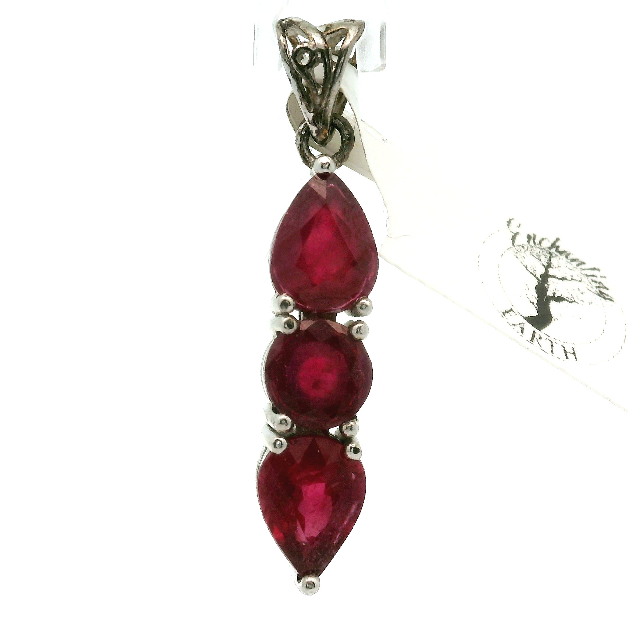 Wand Pendant .925 Silver for Intuition, Luck, Protection and Purification