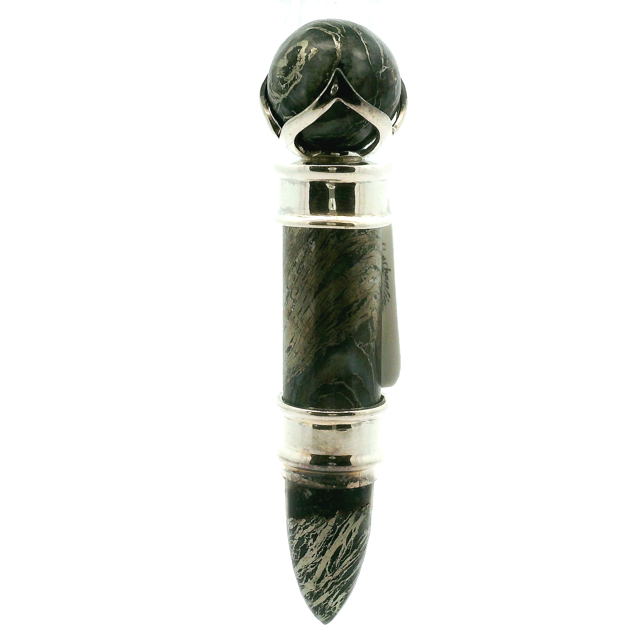 Feather Pyrite Wandlet .925 Silver for Confidence, Luck and Manifestation