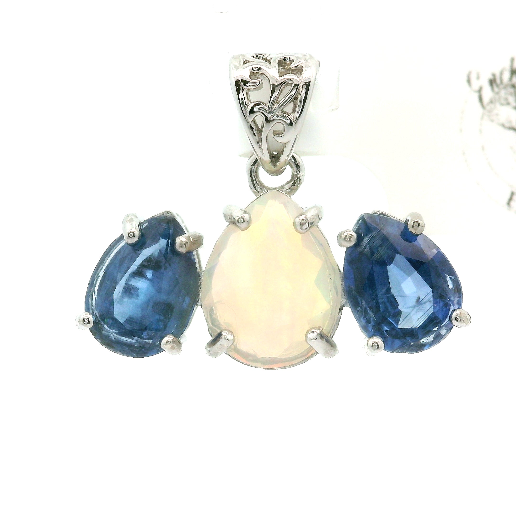 Triple Stone Enchanting Crown Pendant .925 Silver for Embracing your Power