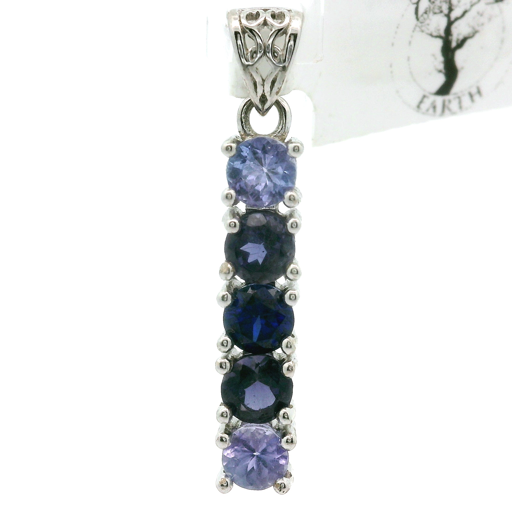 Multi-stone Stacker Pendant .925 Silver for Healing, Intention Setting and Manifesting your Desires
