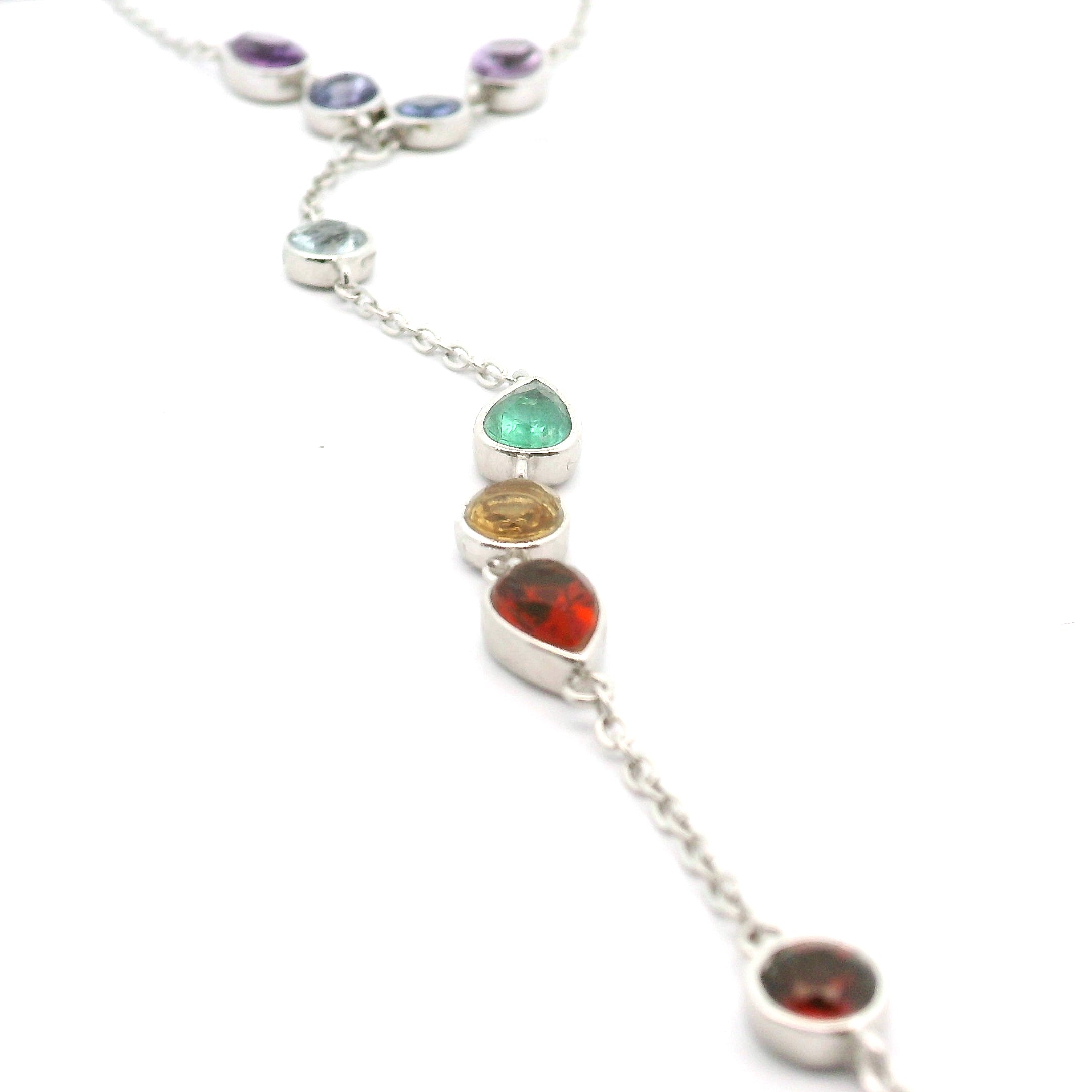 Crystal Adjustable Hand-Chain in .925 Silver for Creation and Prosperity