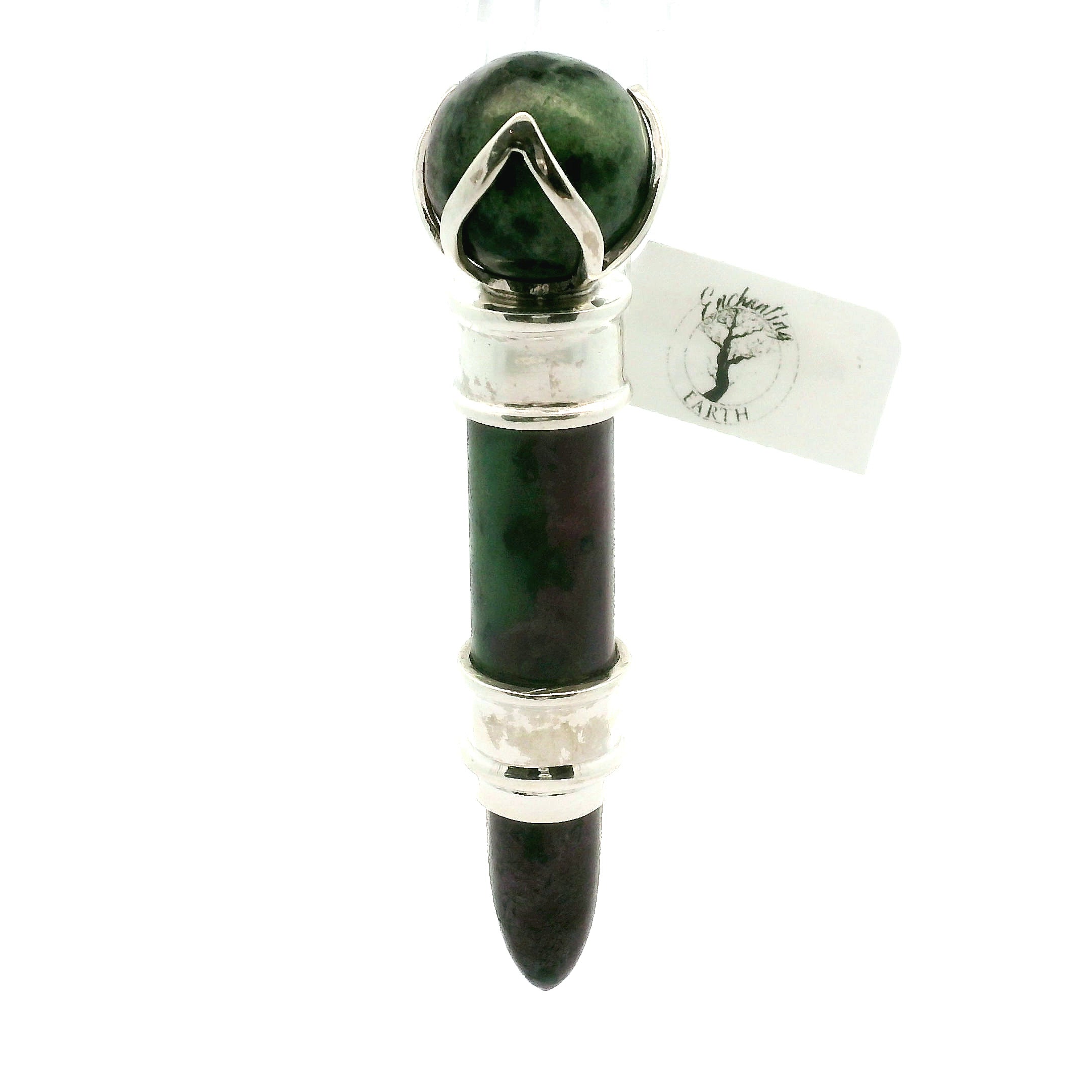 Ruby in Zoisite Wandlet .925 Silver for Passion and Rejuvenation