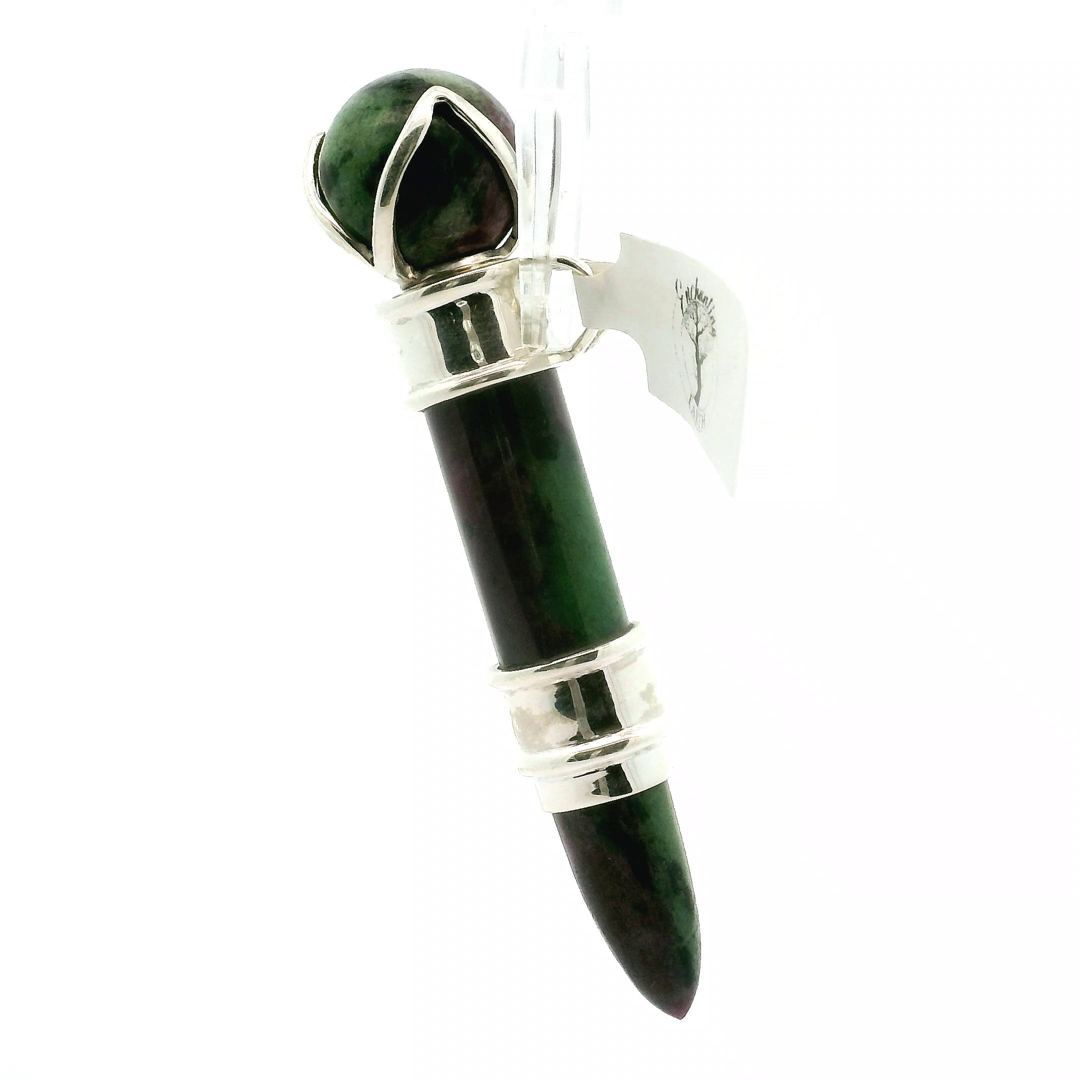 Ruby in Zoisite Wandlet .925 Silver for Passion and Rejuvenation