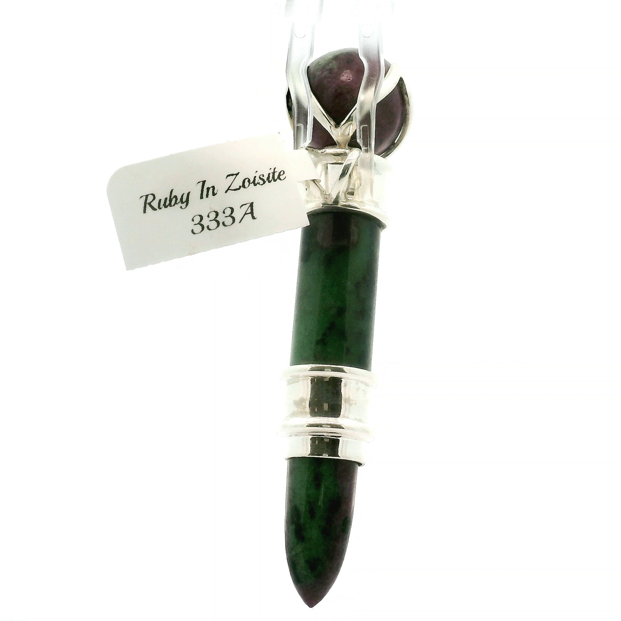 Ruby in Zoisite Wandlet .925 Silver for Passion and Rejuvenation